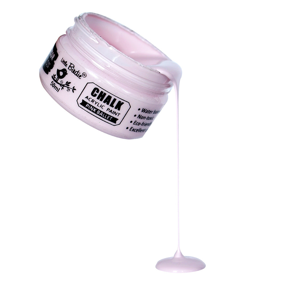 Home Decor Chalk Paint Pink Ballet 50ml Bottle