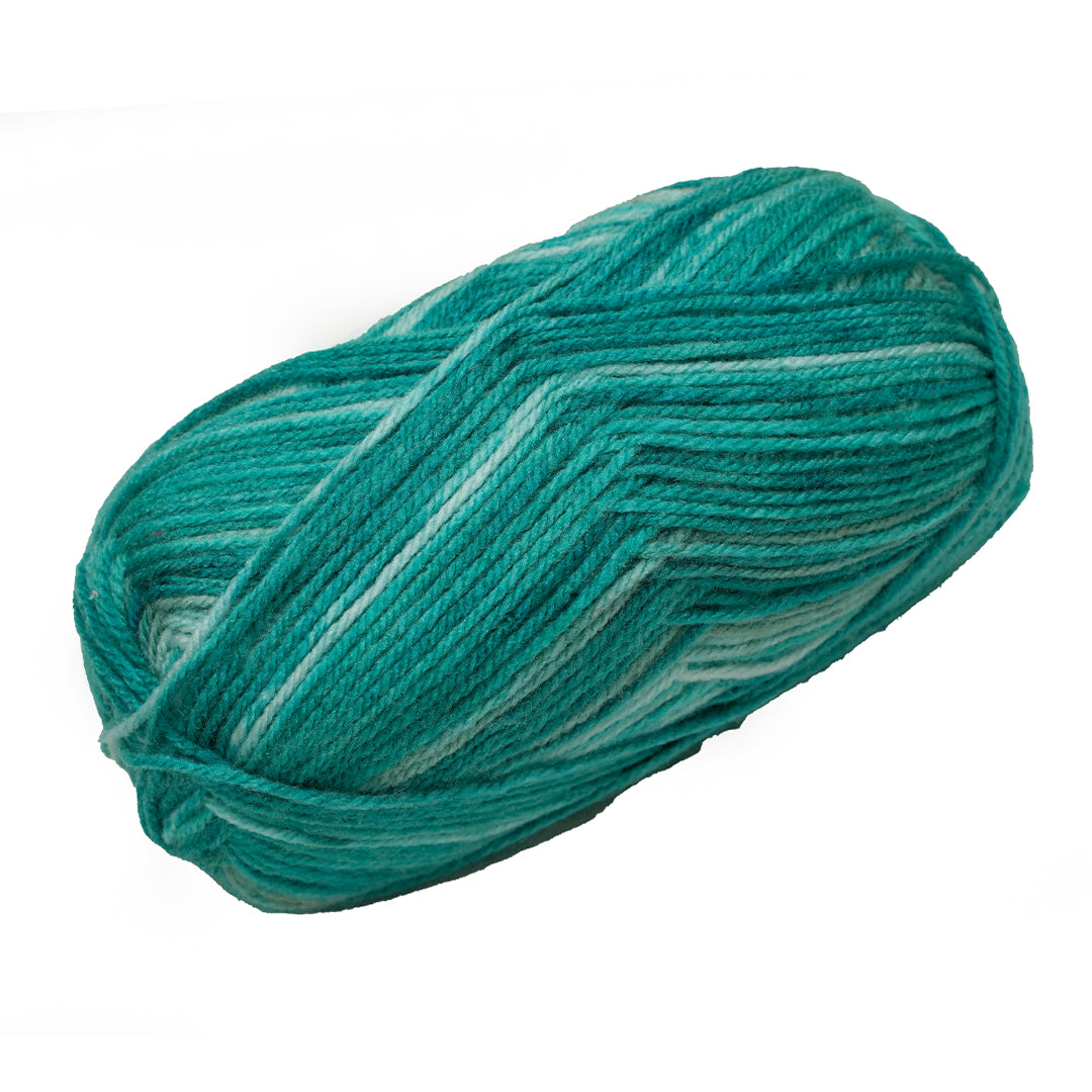 Soft Baby Knitting/Crochet Yarn Multi 100% Acrylic Teal Wave 267m 100g