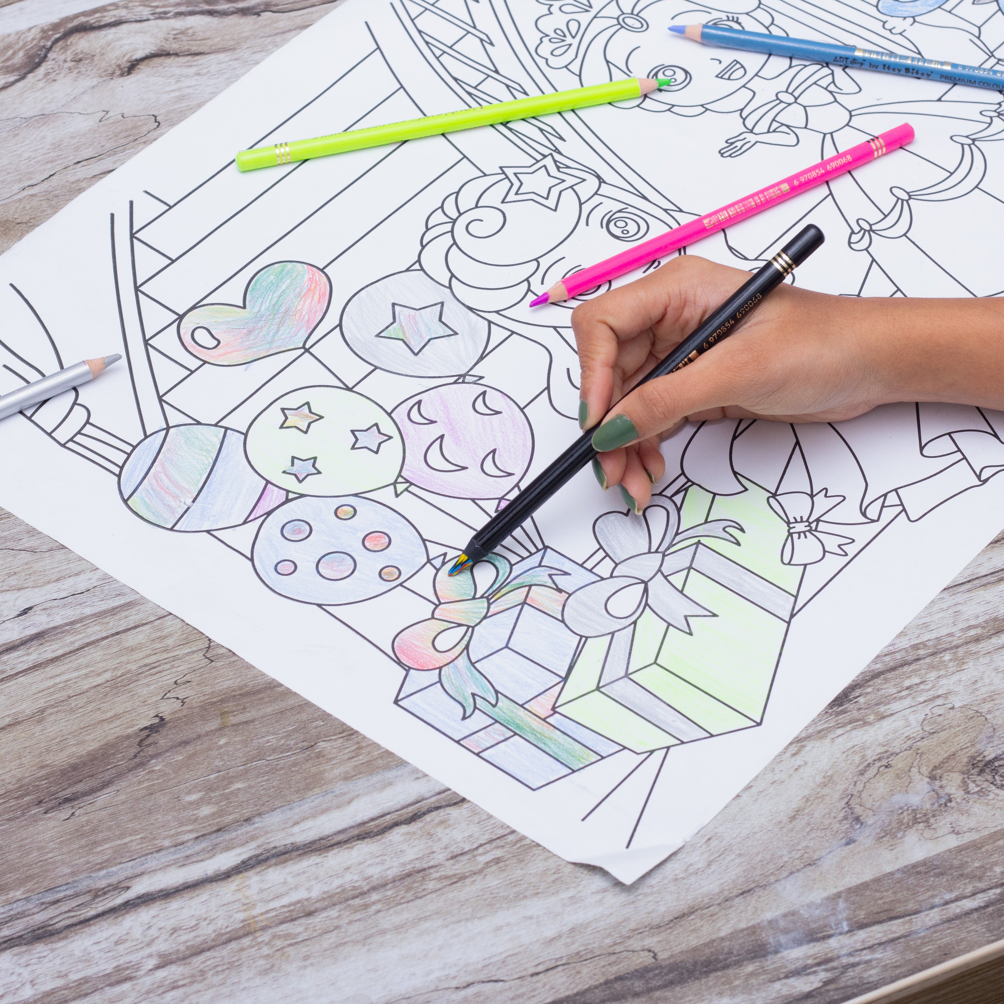Repositionable Creative Colouring Paper Roll Dinosaur Paradise 3mtr X W38cm 1 BOX