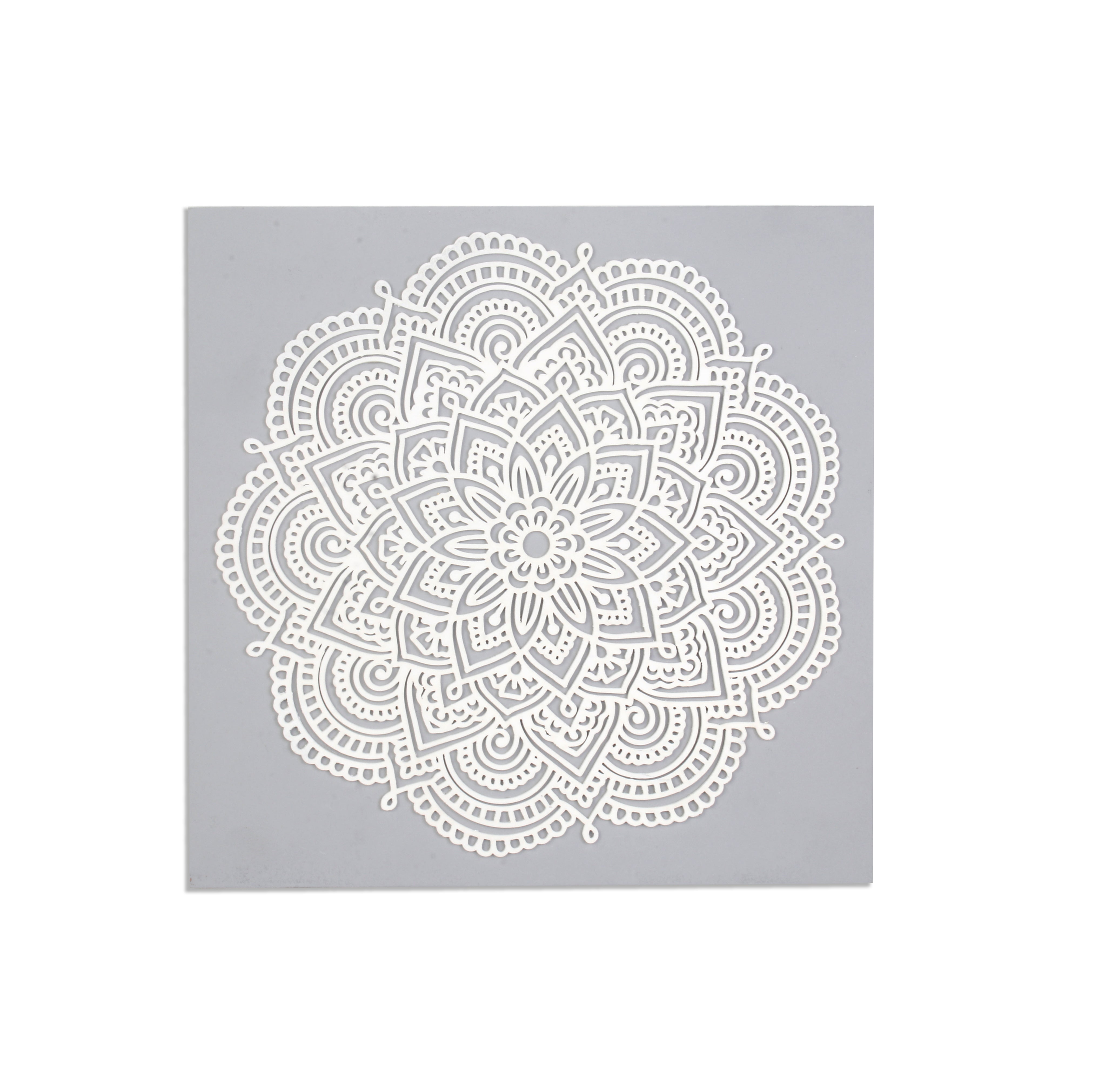 Wall Decor Floral Mandala Approx H12 X L12 X D0.78inch 1pc