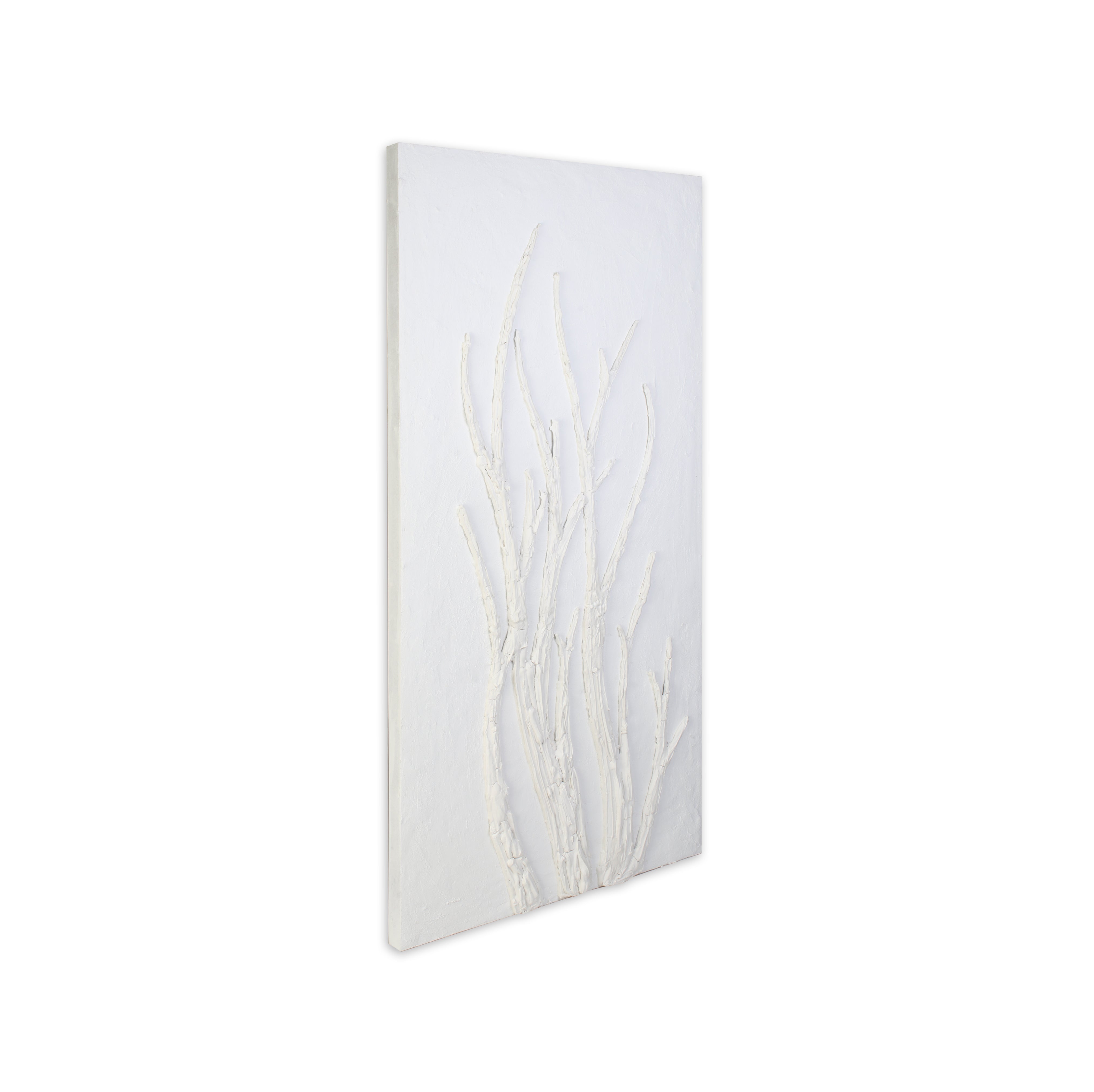 Wall Decor Sculpture Painting Winter Tree Art Approx H48 X L24 X D0.98inch 1pc