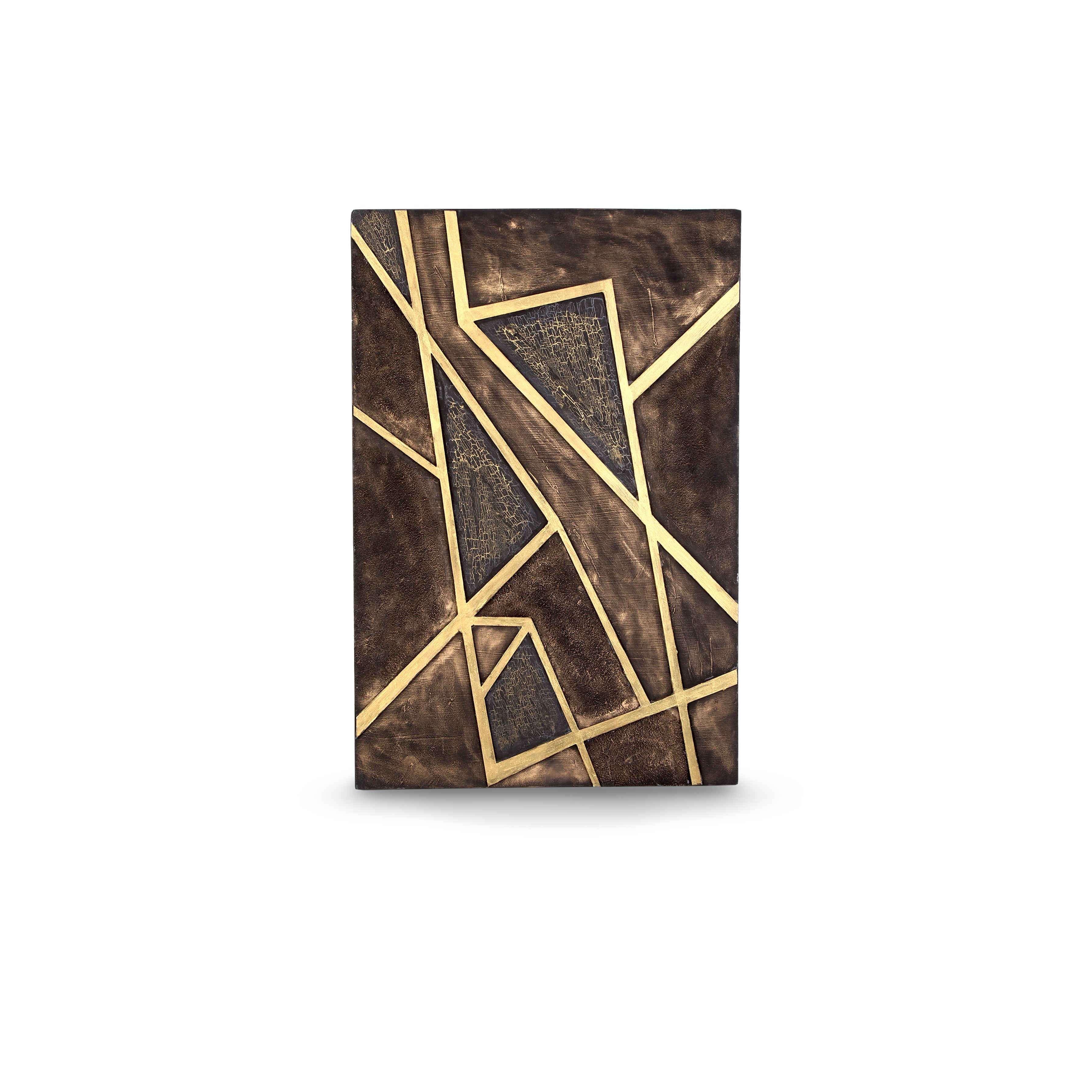 Wall Decor Geometric Metallic Angular Spectacle Approx H18 X L12 X D0.78inch 1pc