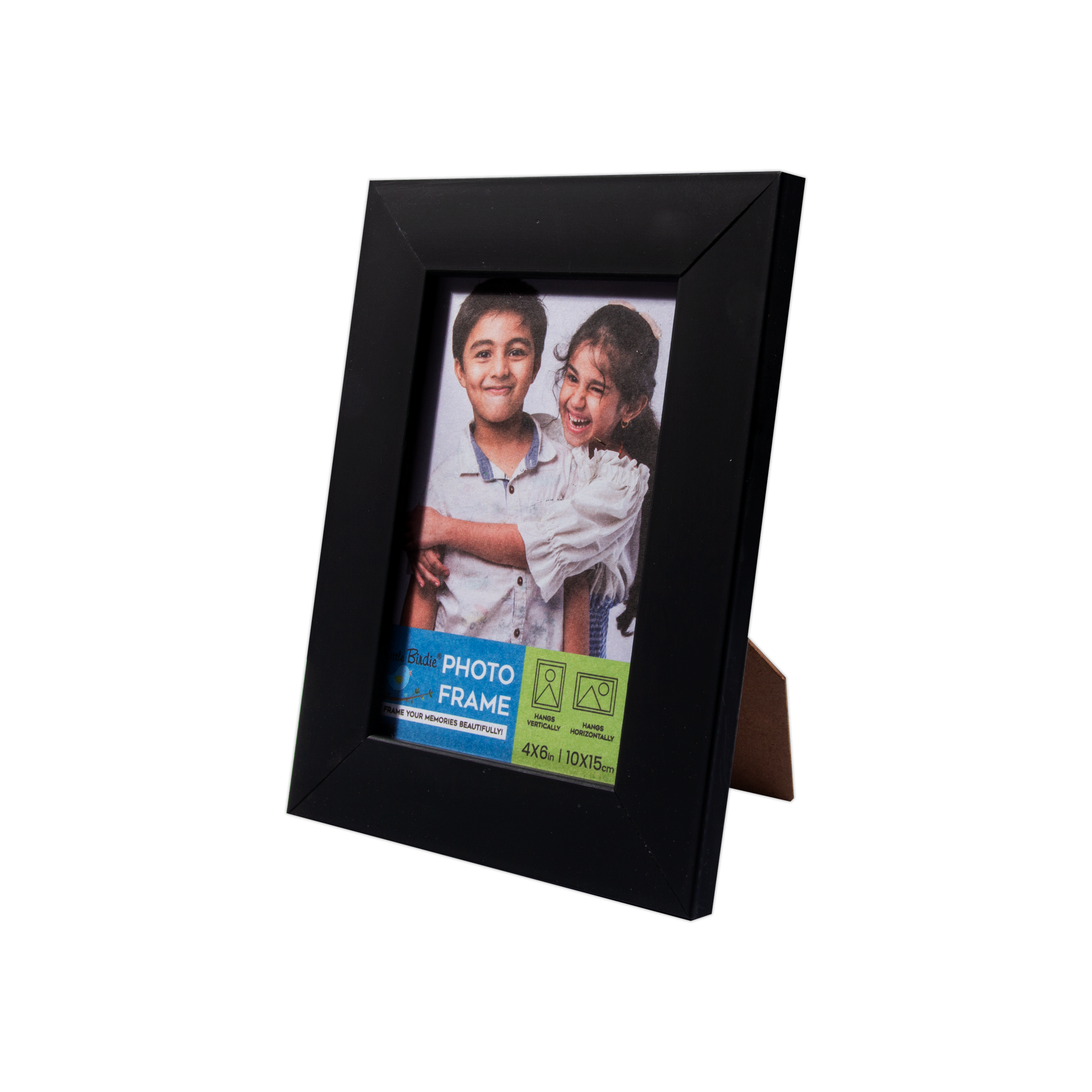 Table Top Photo Frame Matt Black 4 X 6Inch 1Pc