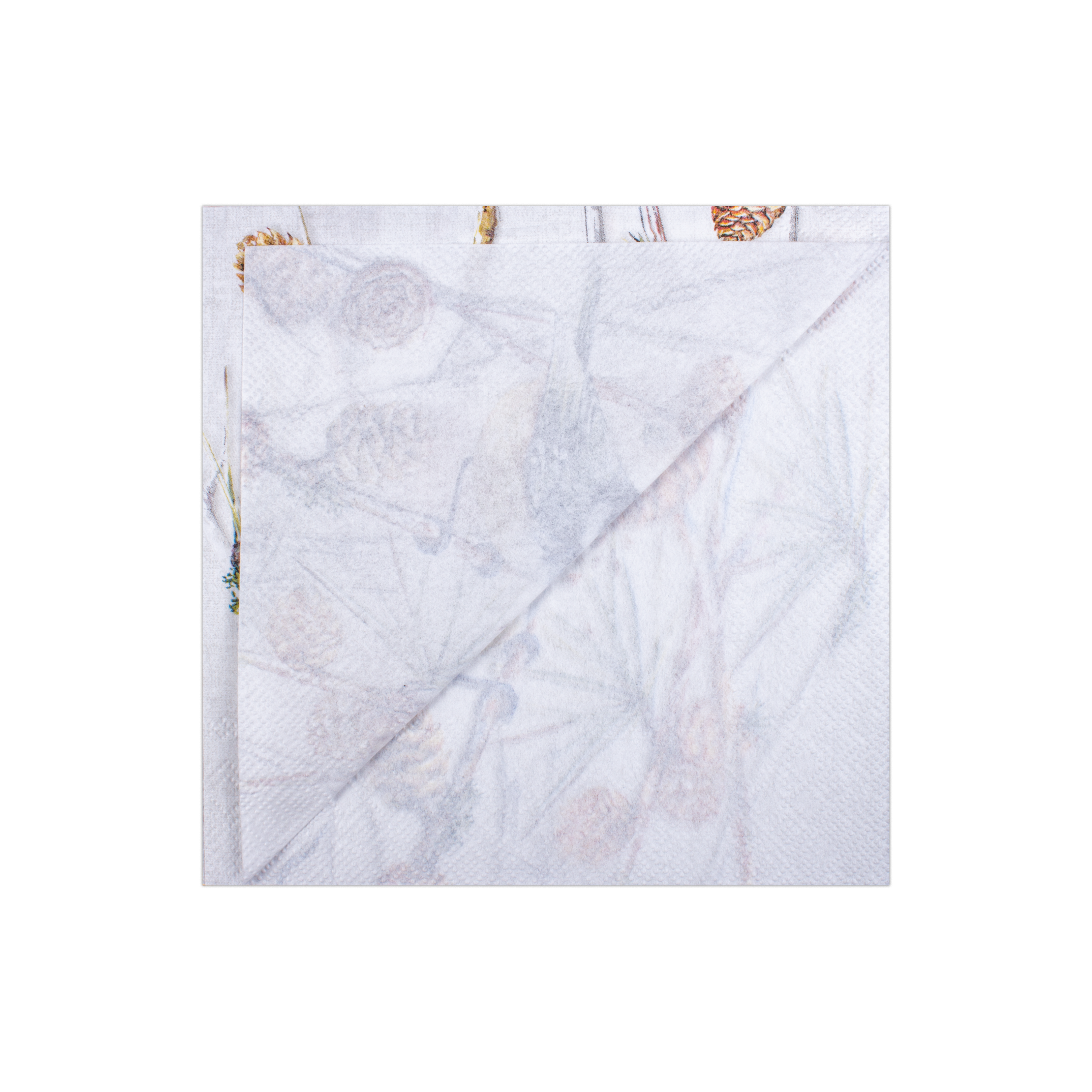 Decoupage Napkin Pine Bird 13in X 13inch 3 Ply 1pc