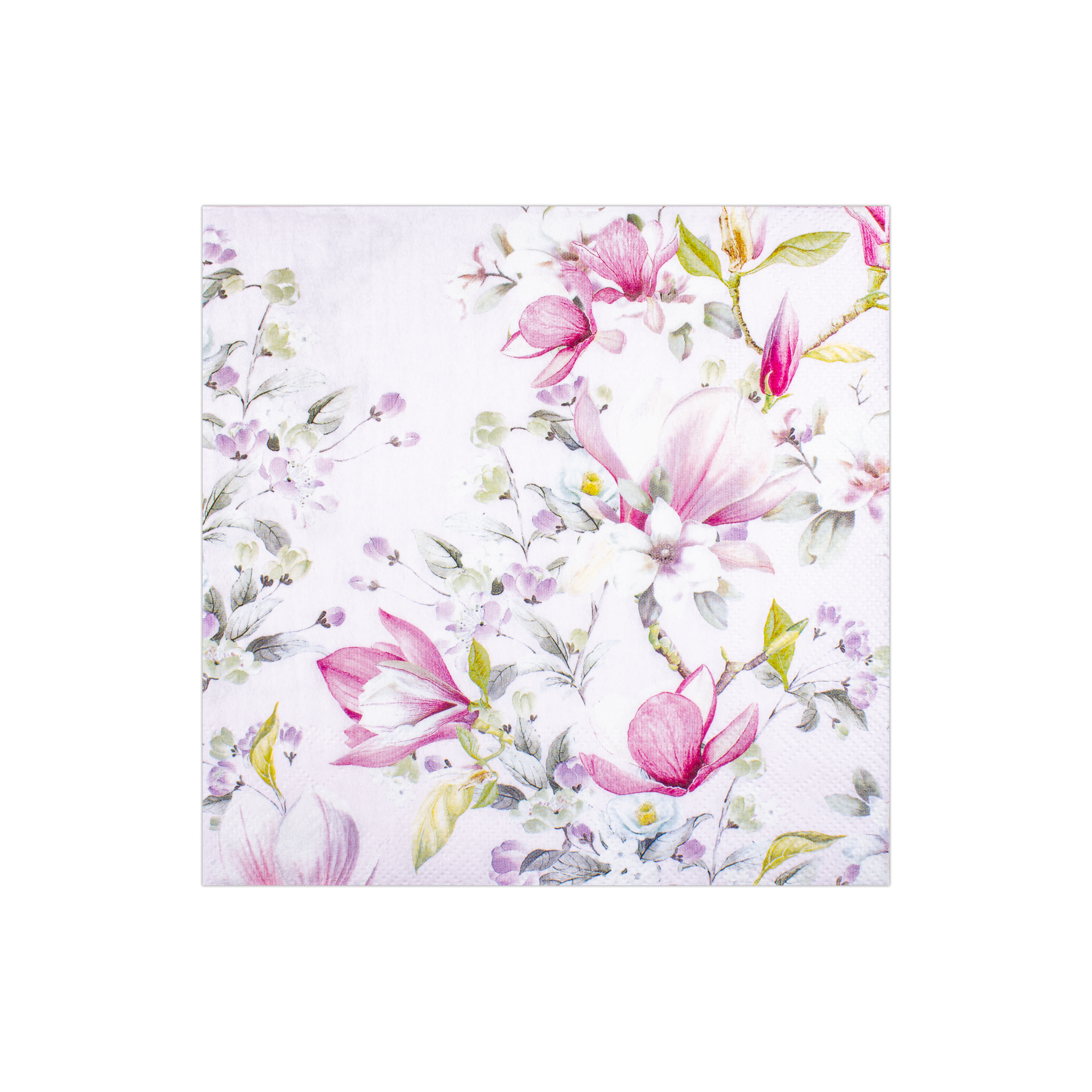 Decoupage Napkin Magnolia Blooms 13 X 13inch 3 Ply 1pc