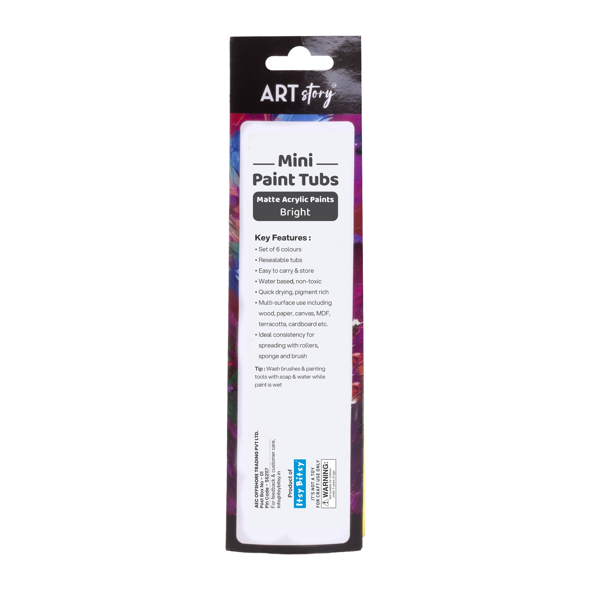 Mini Paint Tubs Pearl Paint Bright 6ml x 6 shades