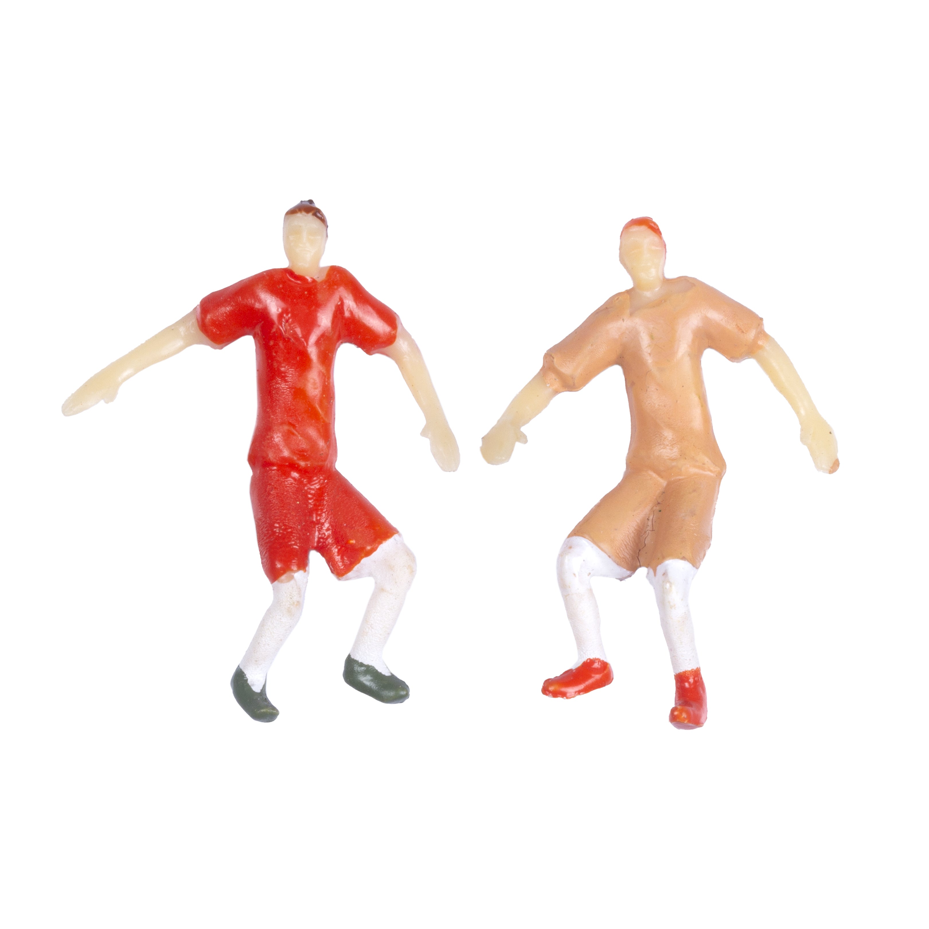 Miniature Human Figurine Football Theme Assorted Colours H36mm 2pc
