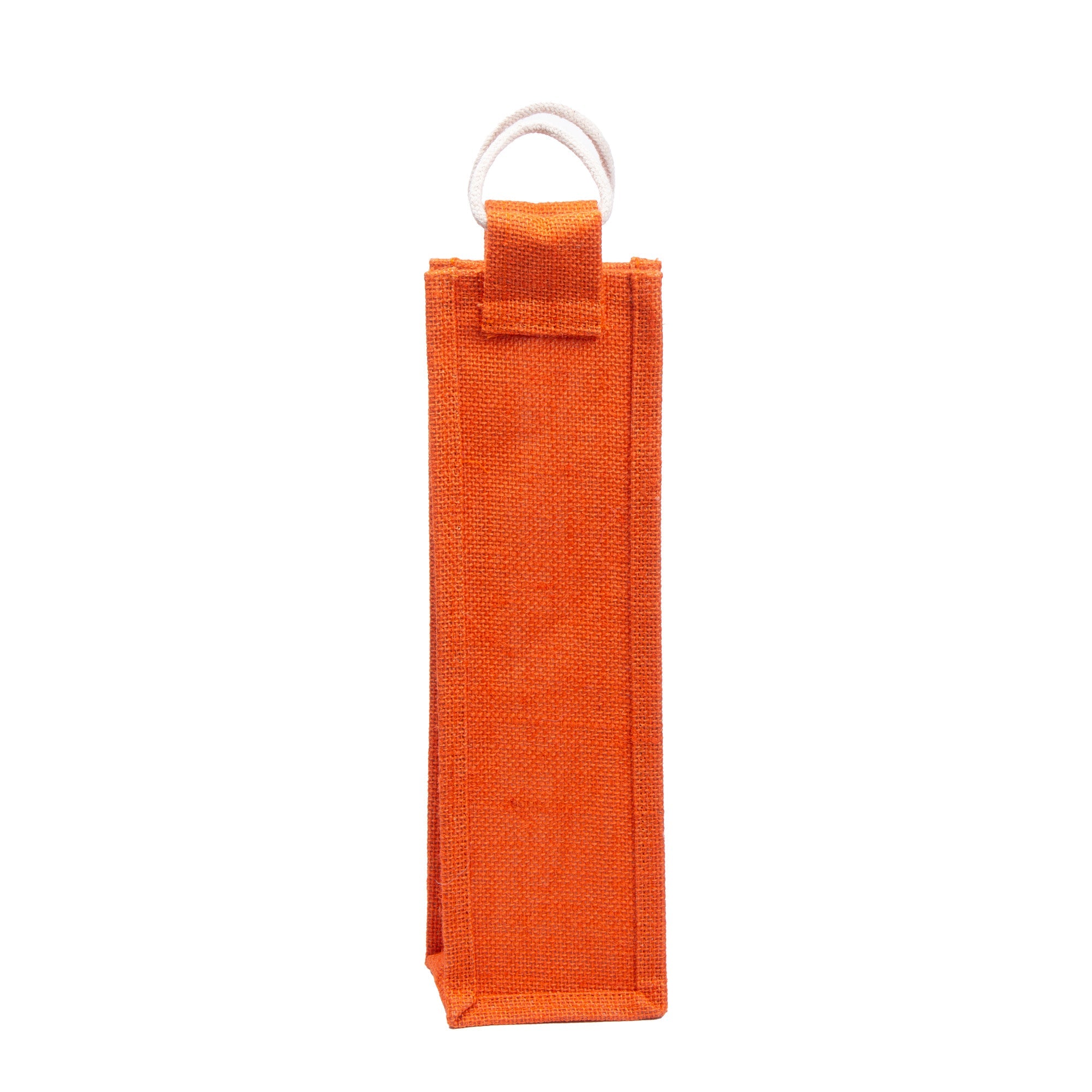 Burlap Wine Bag Assorted Colours L13.9 X W4 inch 1pc
