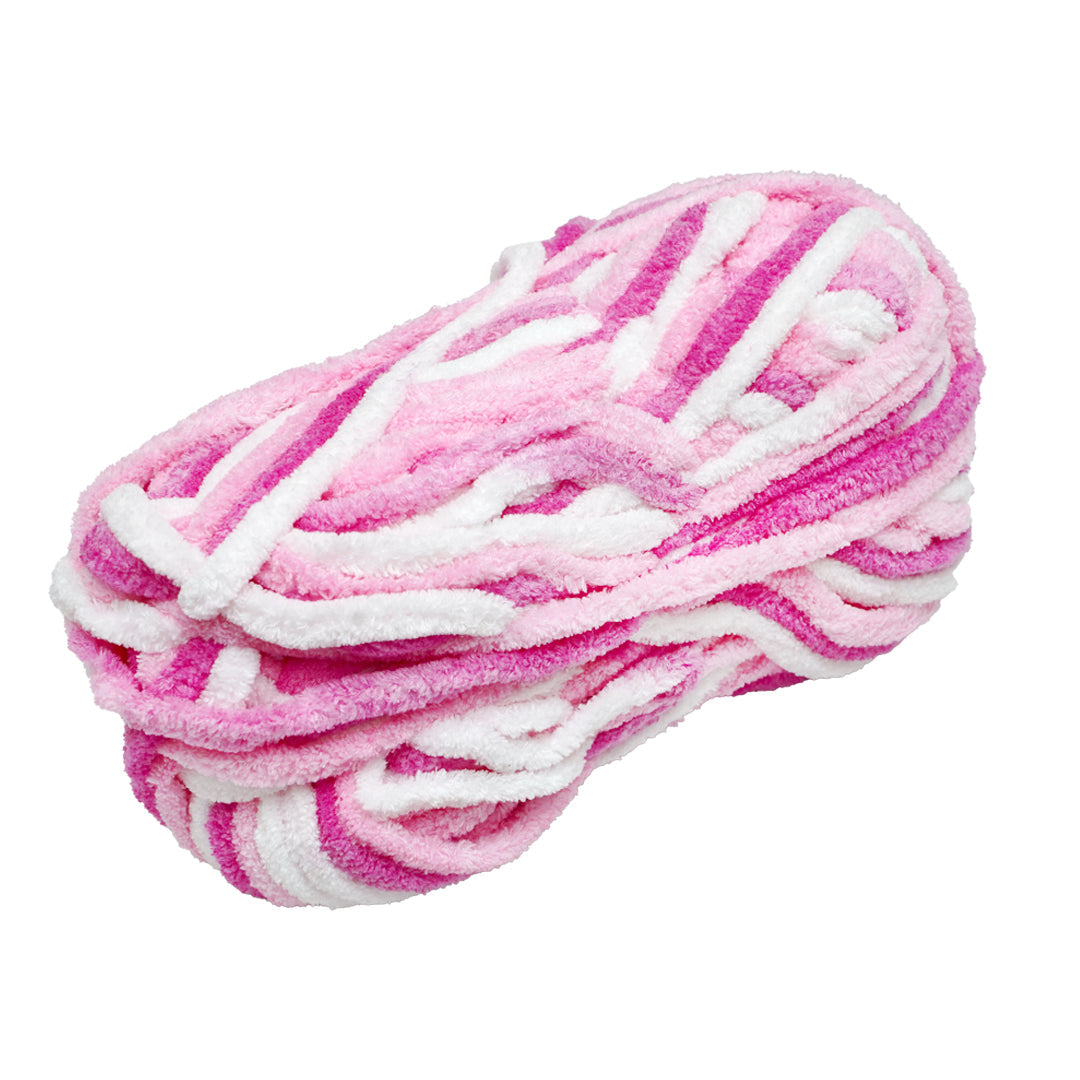 Snuggly Blanket Knitting/Crochet yarn Multi 100% Polyester Raspberry Rose Multi Colour 50m 100g