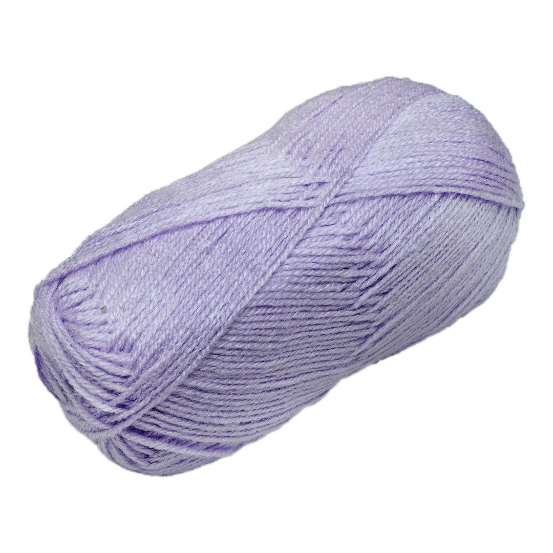 Soft Baby Knitting/Crochet Yarn 100% Acrylic Light Lavender 267m 100g
