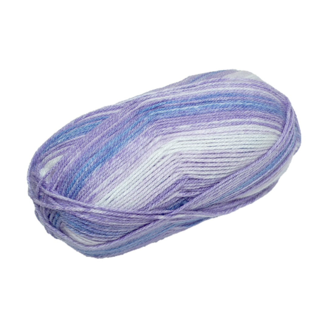 Soft Baby Knitting/Crochet Yarn Multi 100% Acrylic Lavender Meadow 267m 100g