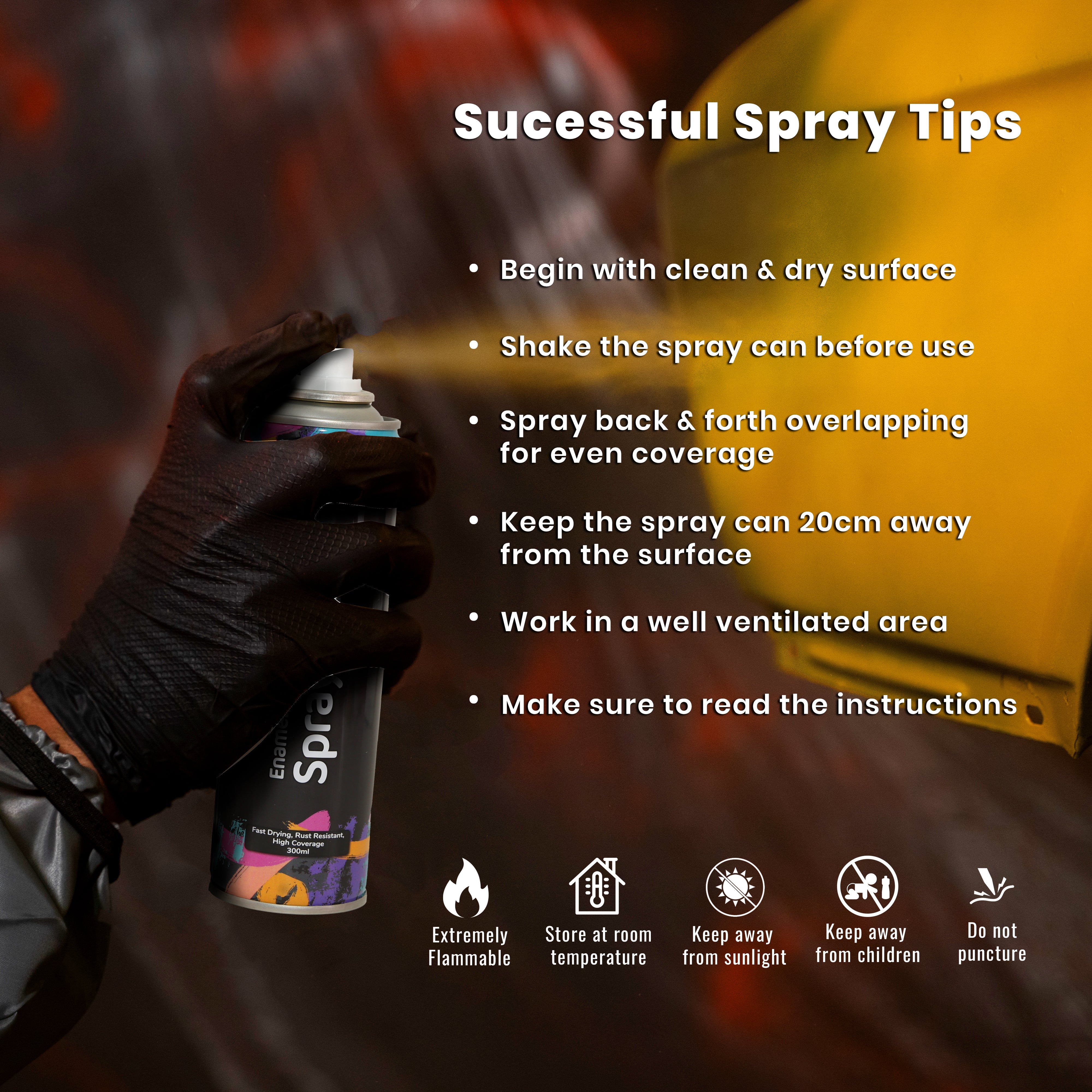 Spray Paint Ivory 300ml