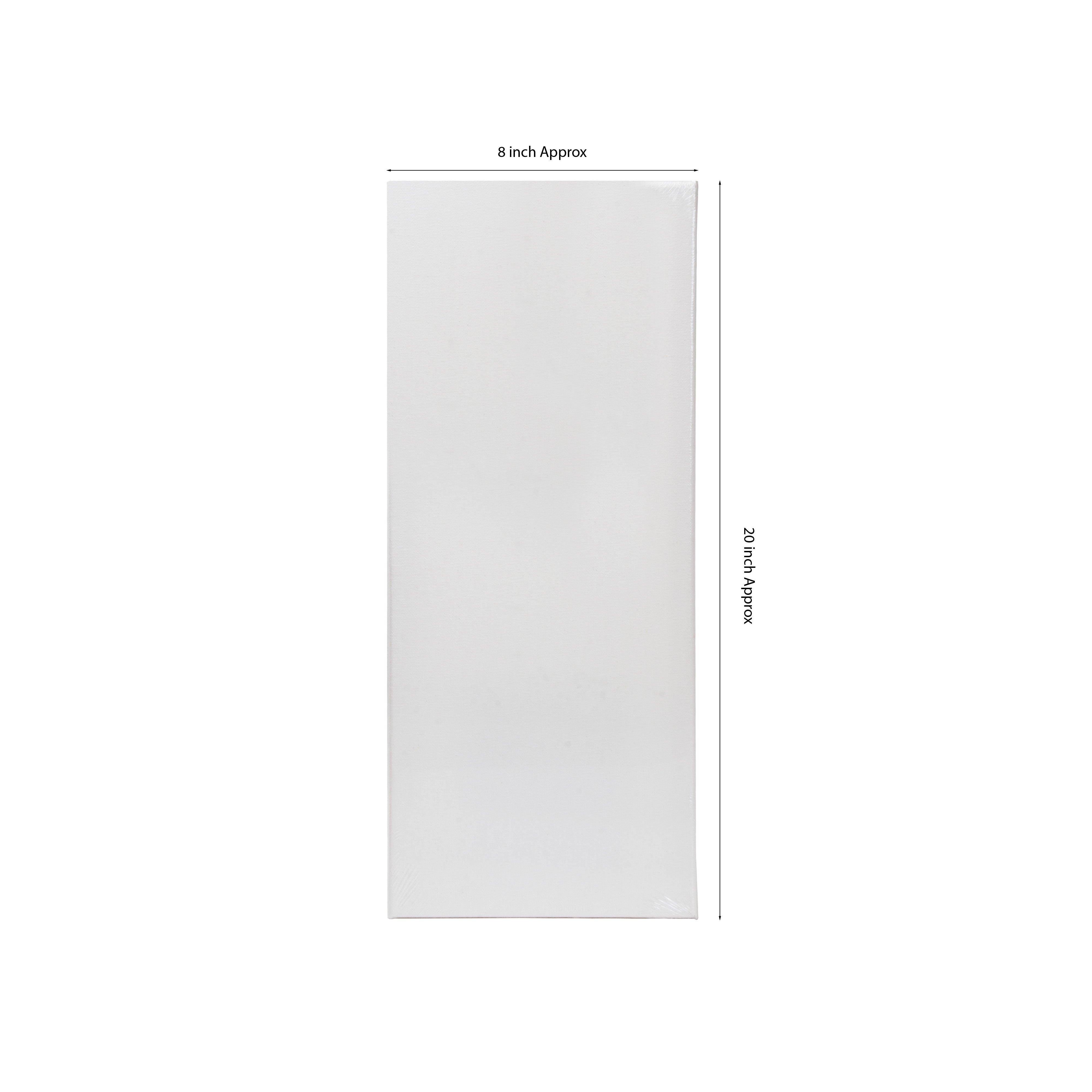 Stretched Canvas Frame 16X20mm 250gsm 8 X 20inch 1 pc