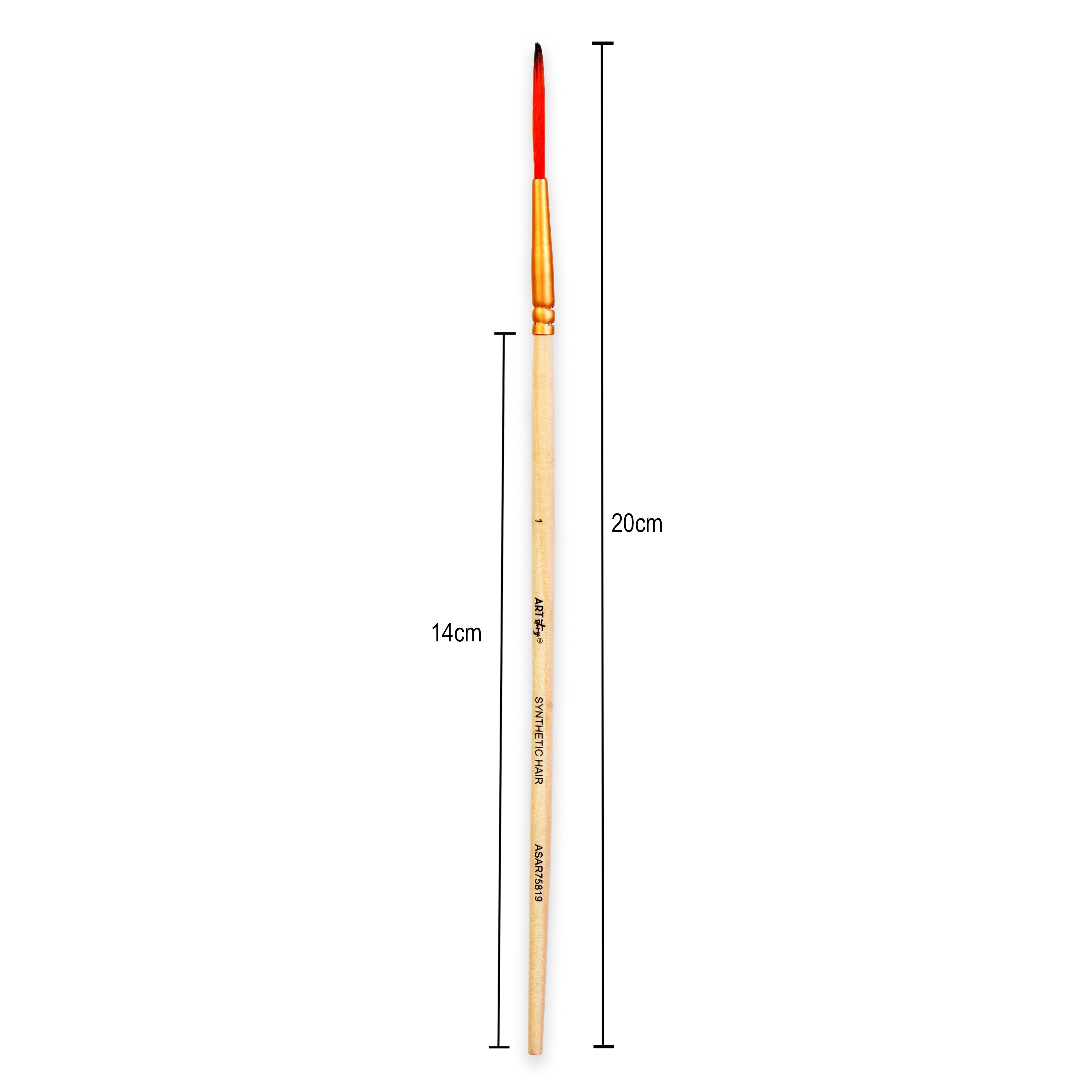 Liner Brush Synthetic Hair Size 1 Handle Length 150mm