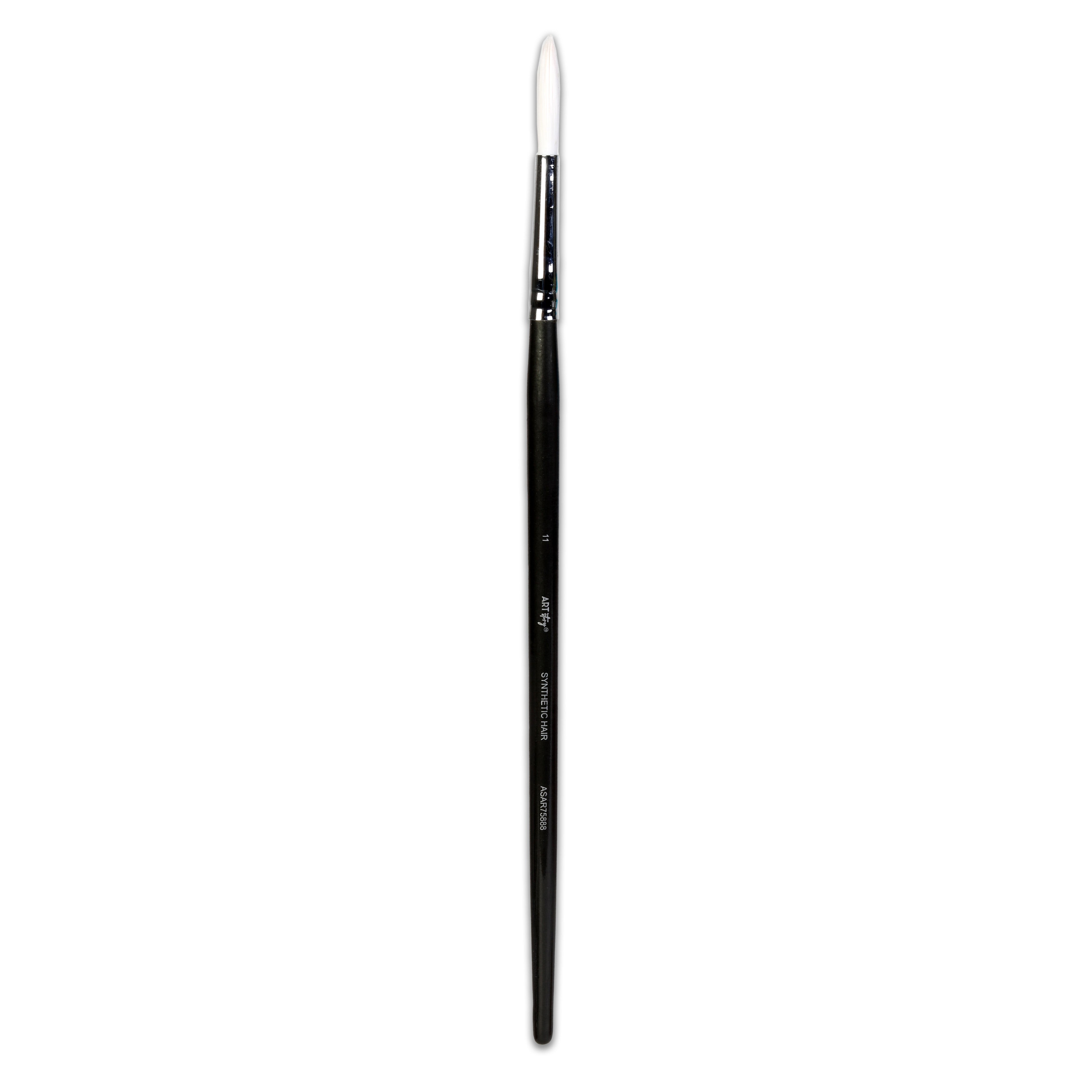 Premium Round Brush Synthetic Hair Handle Length 200mm Size 11 1 pc