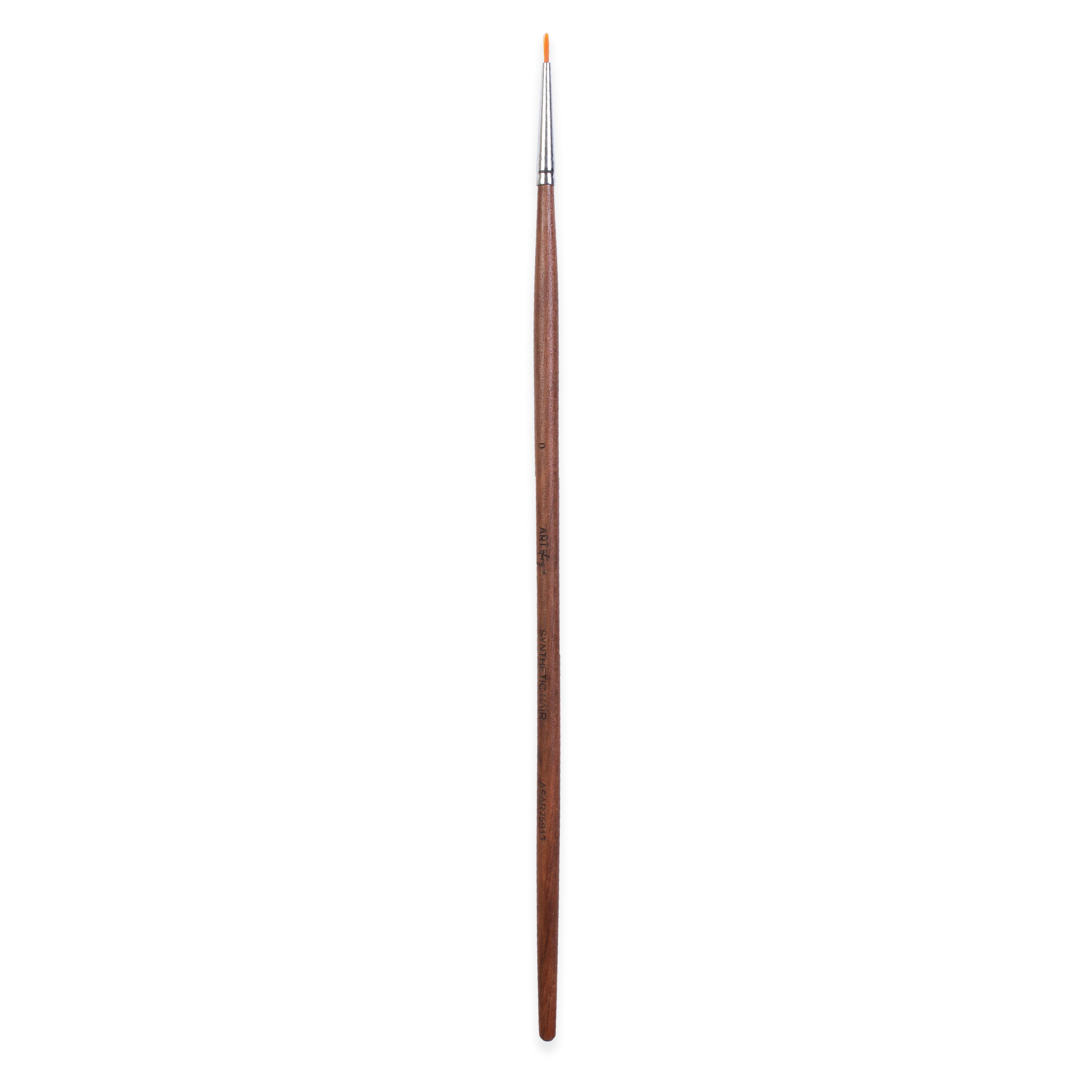 Rosewood Round Brush Synthetic Hair Handle Length 200mm Size 0 1 pc