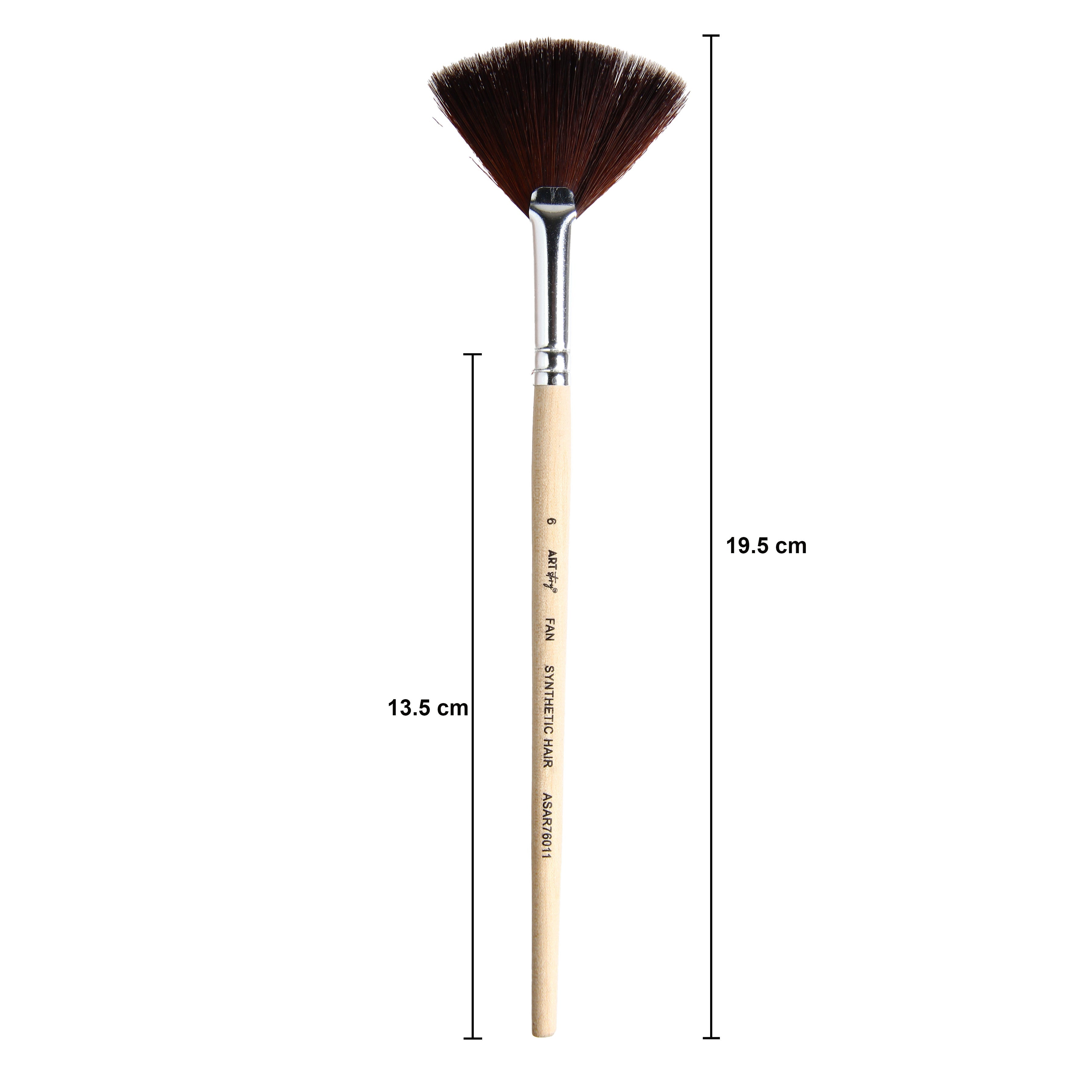 Watercolour Fan Brush Synthetic (6) 165mm
