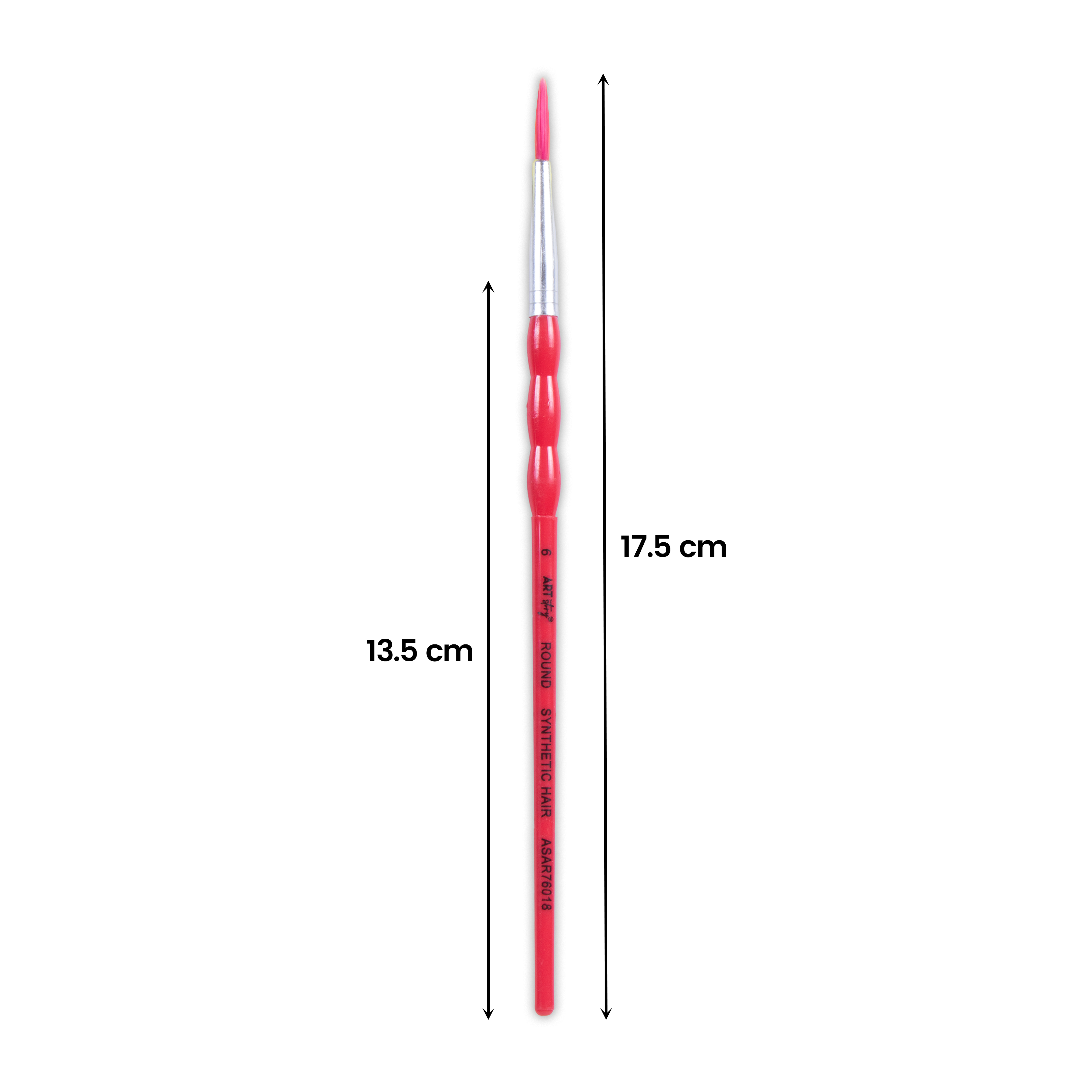 Kids Brush Round Synthetic Hair Size 6 Handle Length 150mm 1pc