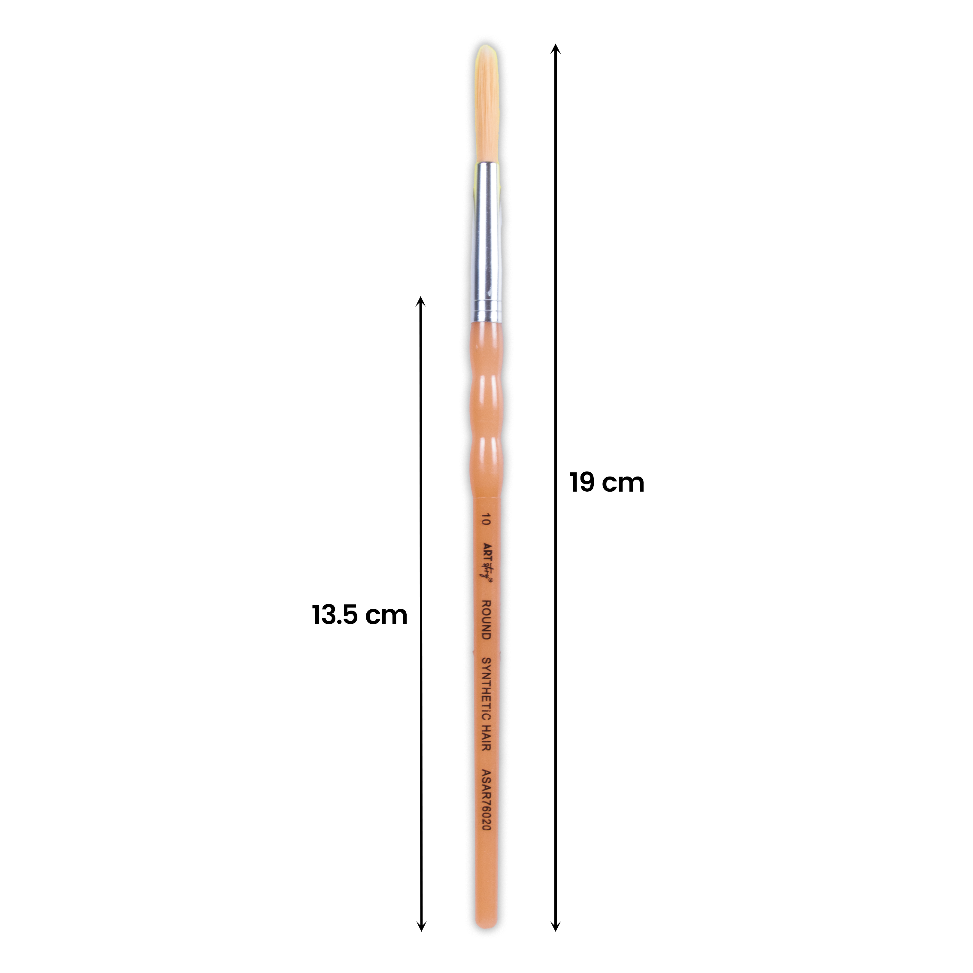 Kids Brush Round Synthetic Hair Size 10 Handle Length 150mm 1pc