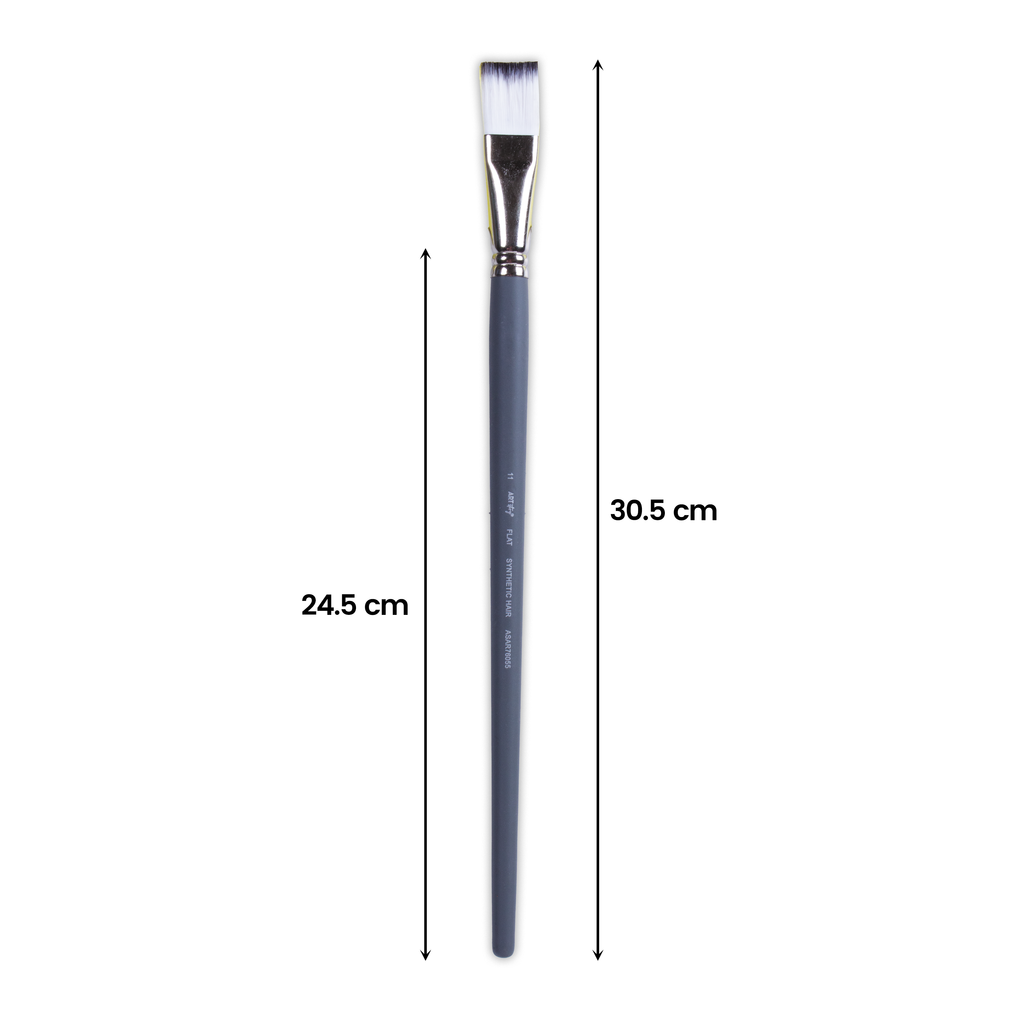 Long Handle Brush Flat Synthetic Hair Size 11 Handle Length 250mm 1pc