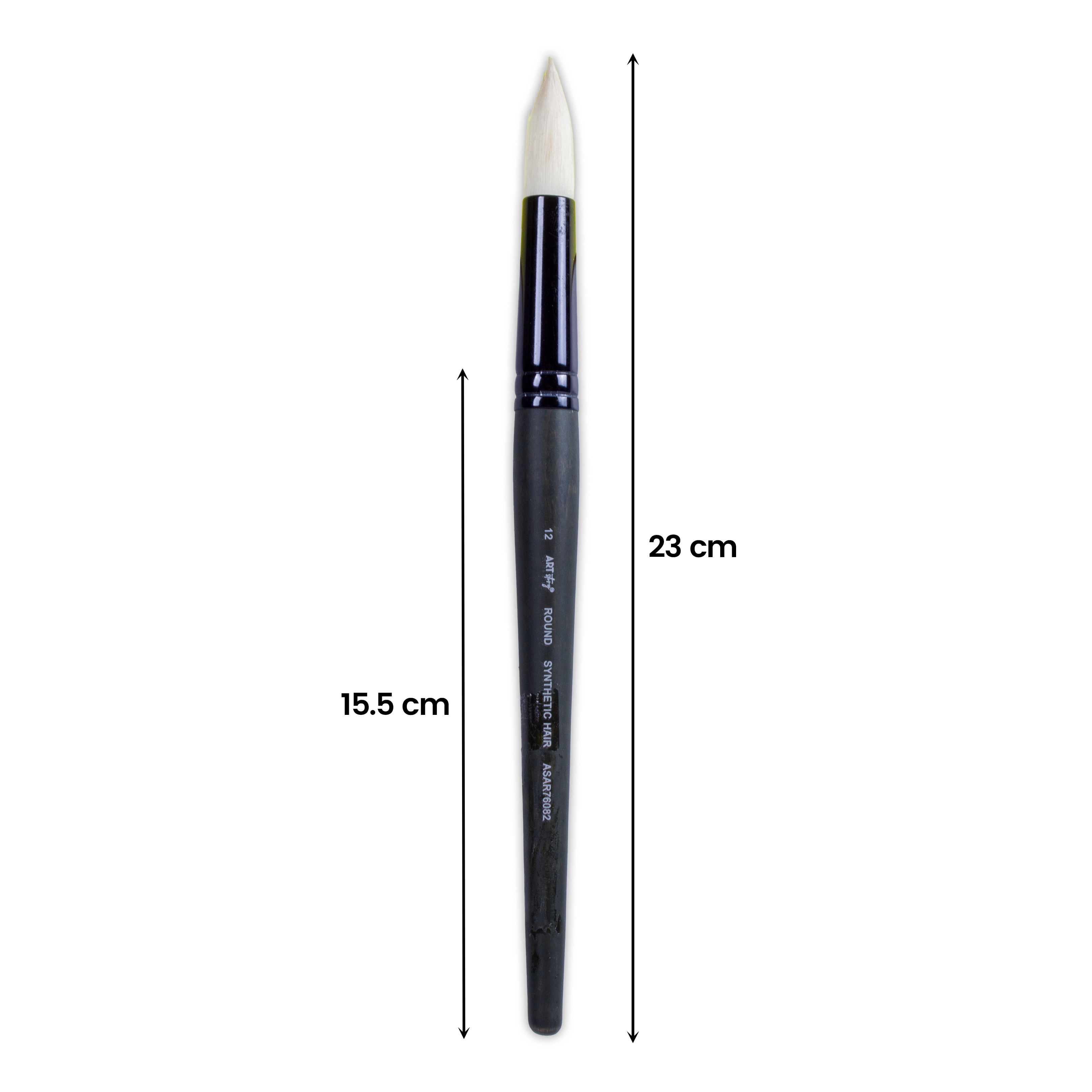 Pro Oil Brush Round Synthetic Hair Size 12 Handle Length 165mm 1pc
