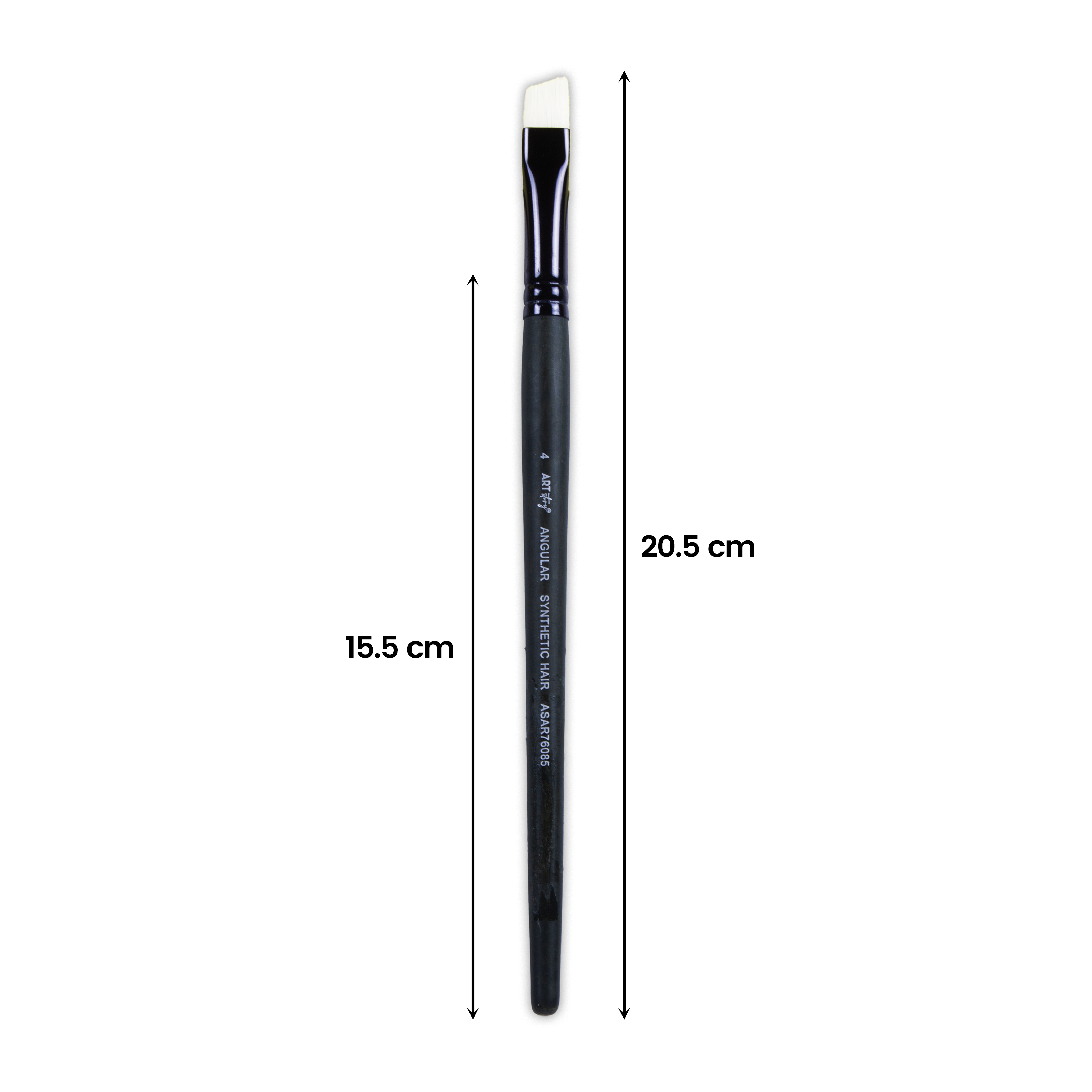 Pro Oil Brush Angular Synthetic Hair Size 4 Handle Length 165mm 1pc