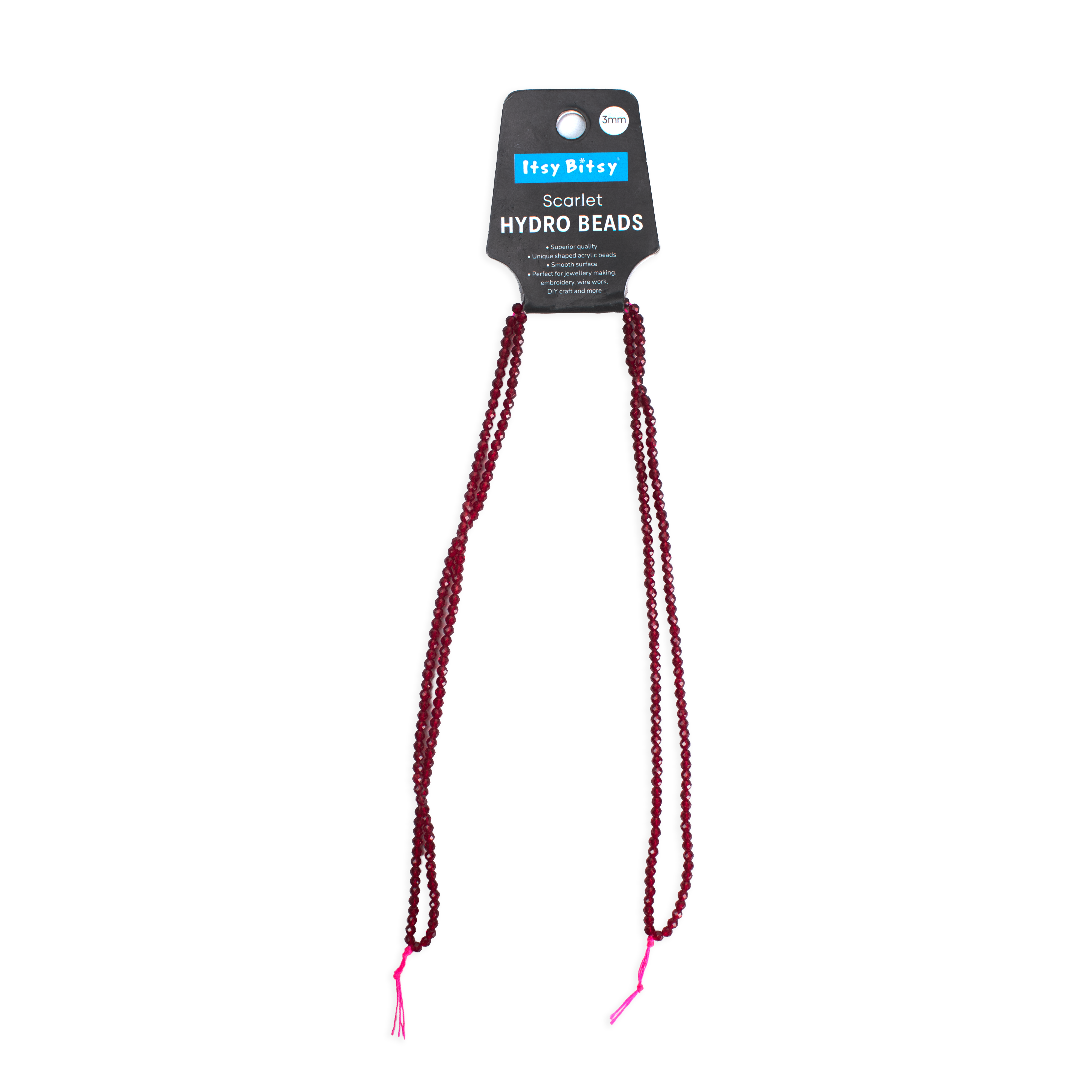 Designer Hydro Beads Scarlet 3mm 1String