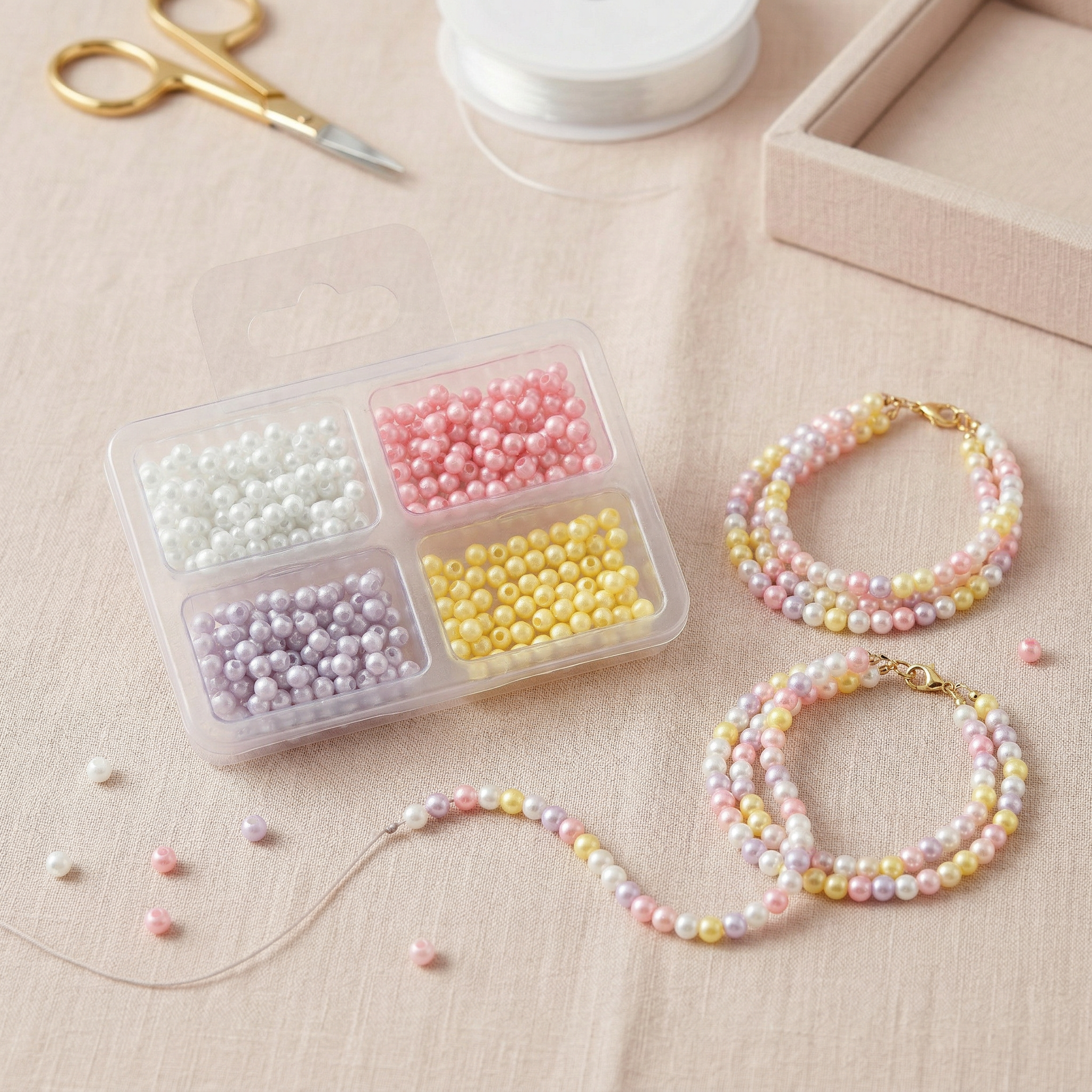 Pearl Beads Rosy Sky 12gm 4 Comp Blister
