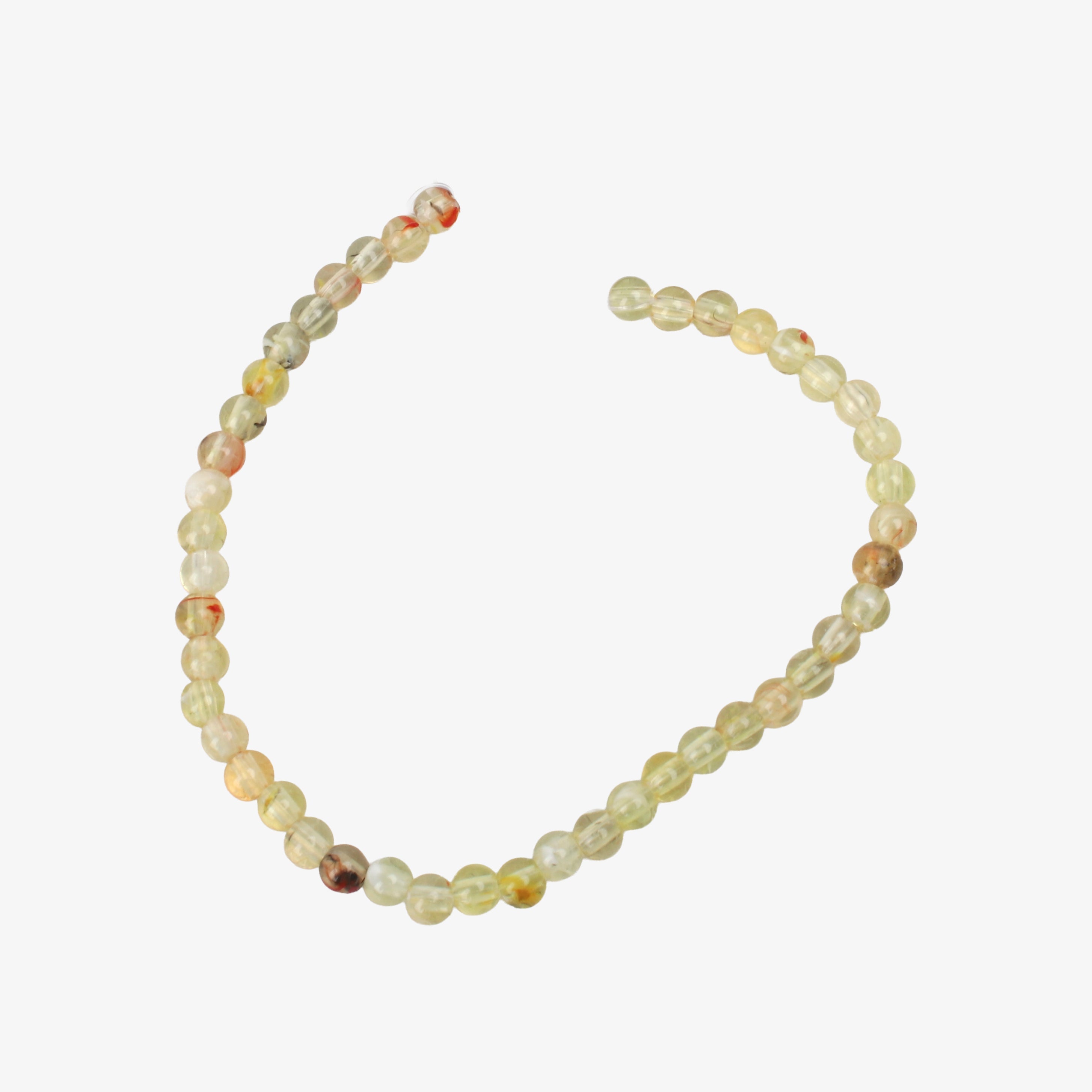 Lemon Quartz Art Beads Round 6mm 45 Beads 1 String
