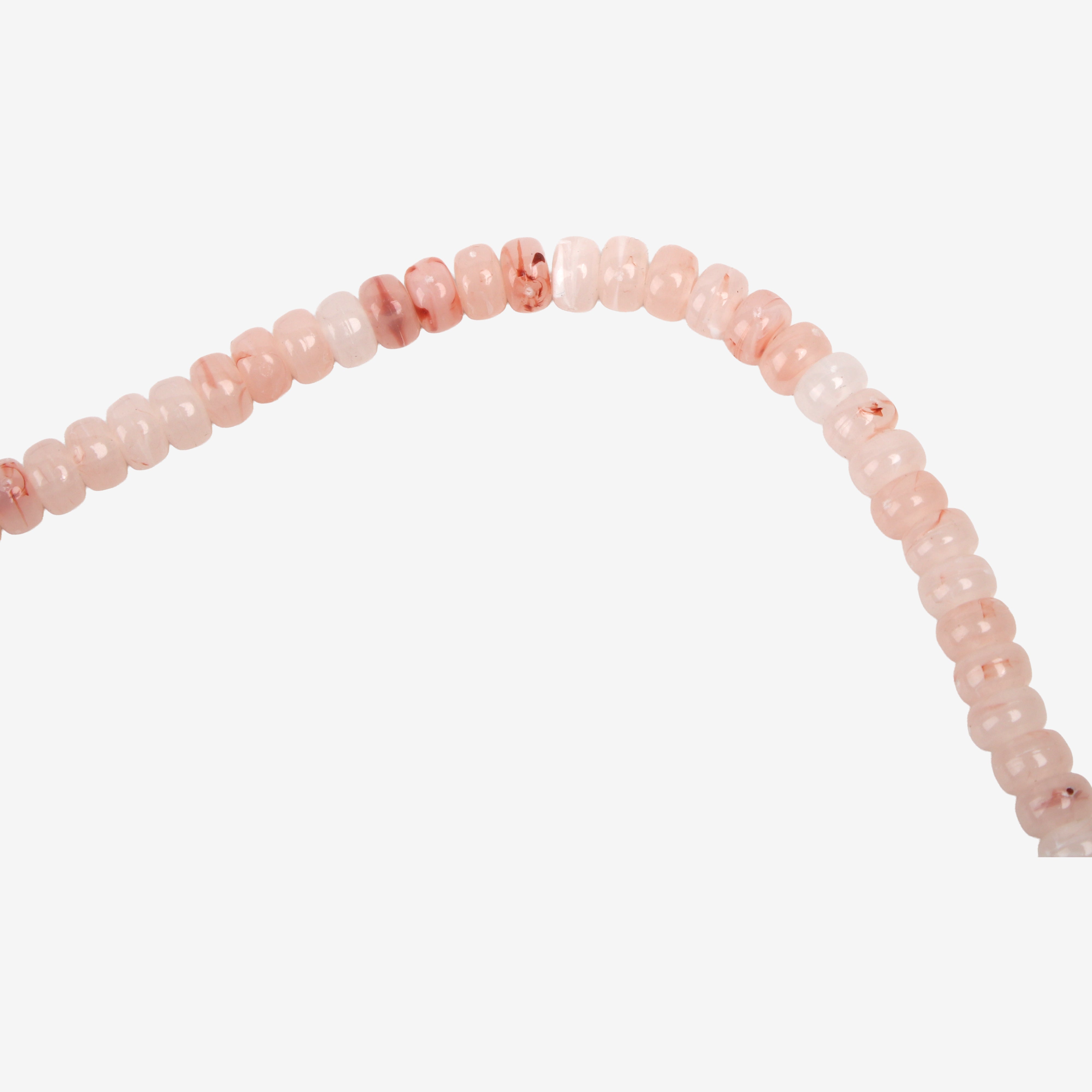 Peach Moon Art Beads Rondelle 8mm 54 Beads 1 String