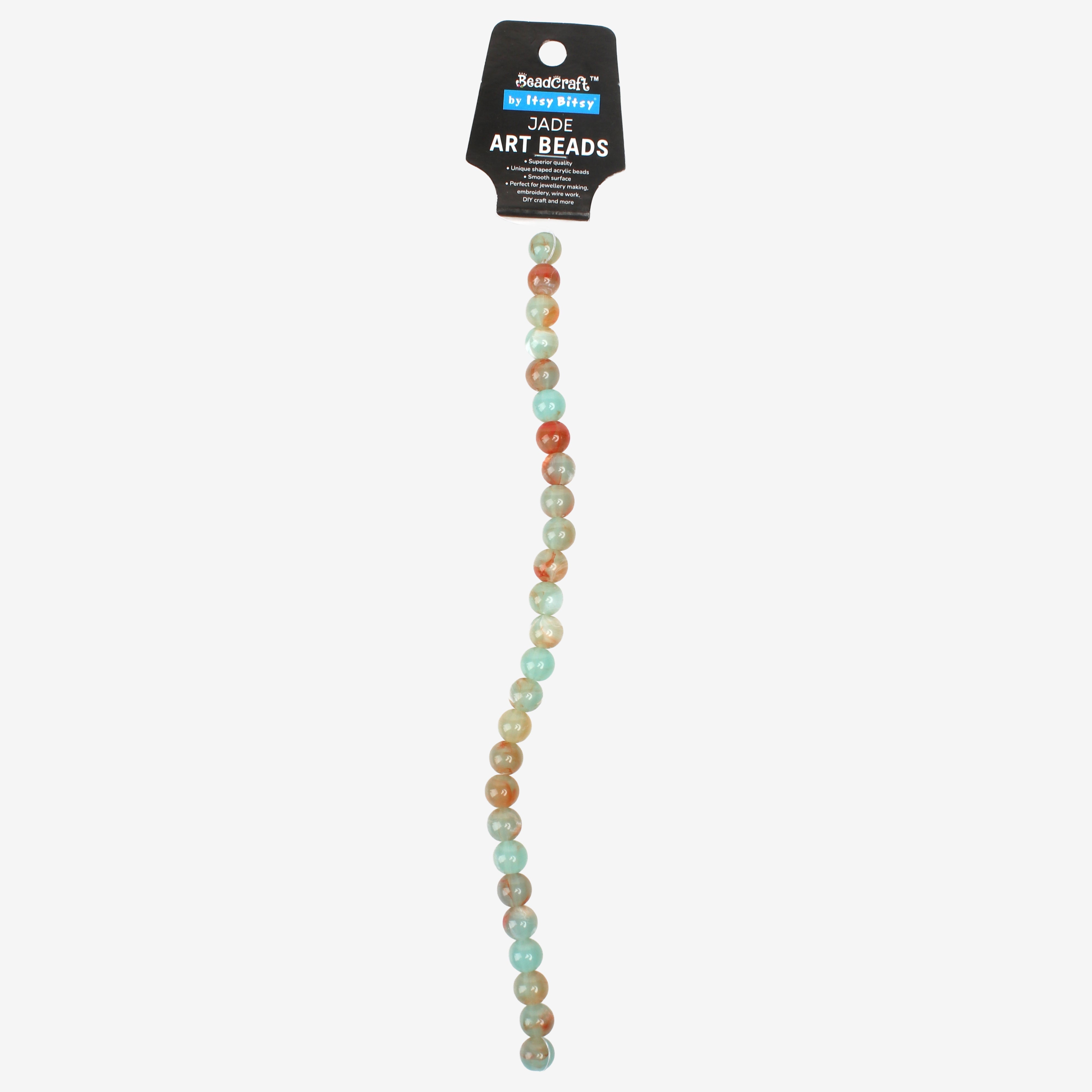 Jade Art Beads Round 10mm 26 Beads 1 String