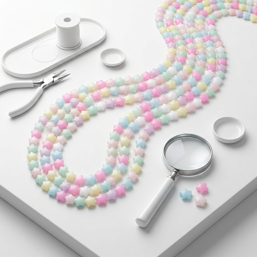 Candy Art Beads Star 6mm 26 Beads 1 String