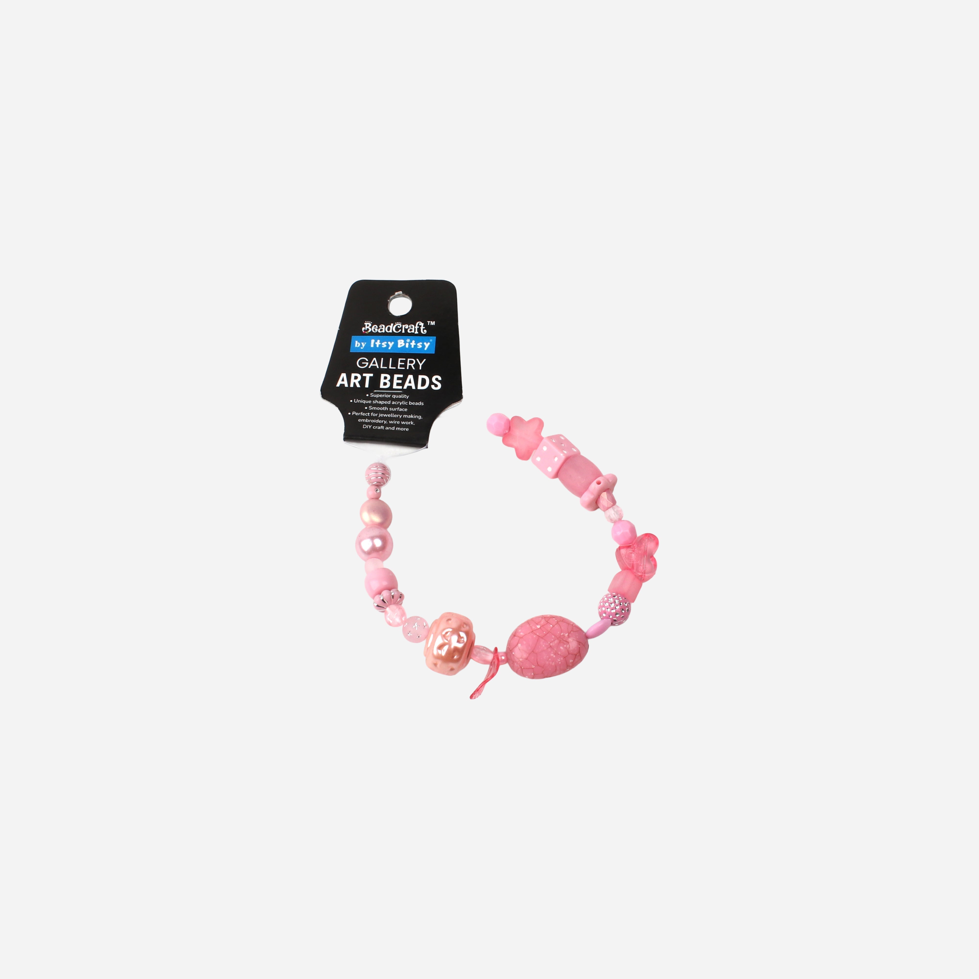 Gallery Art Beads Pastel pink 26 Beads 1 String