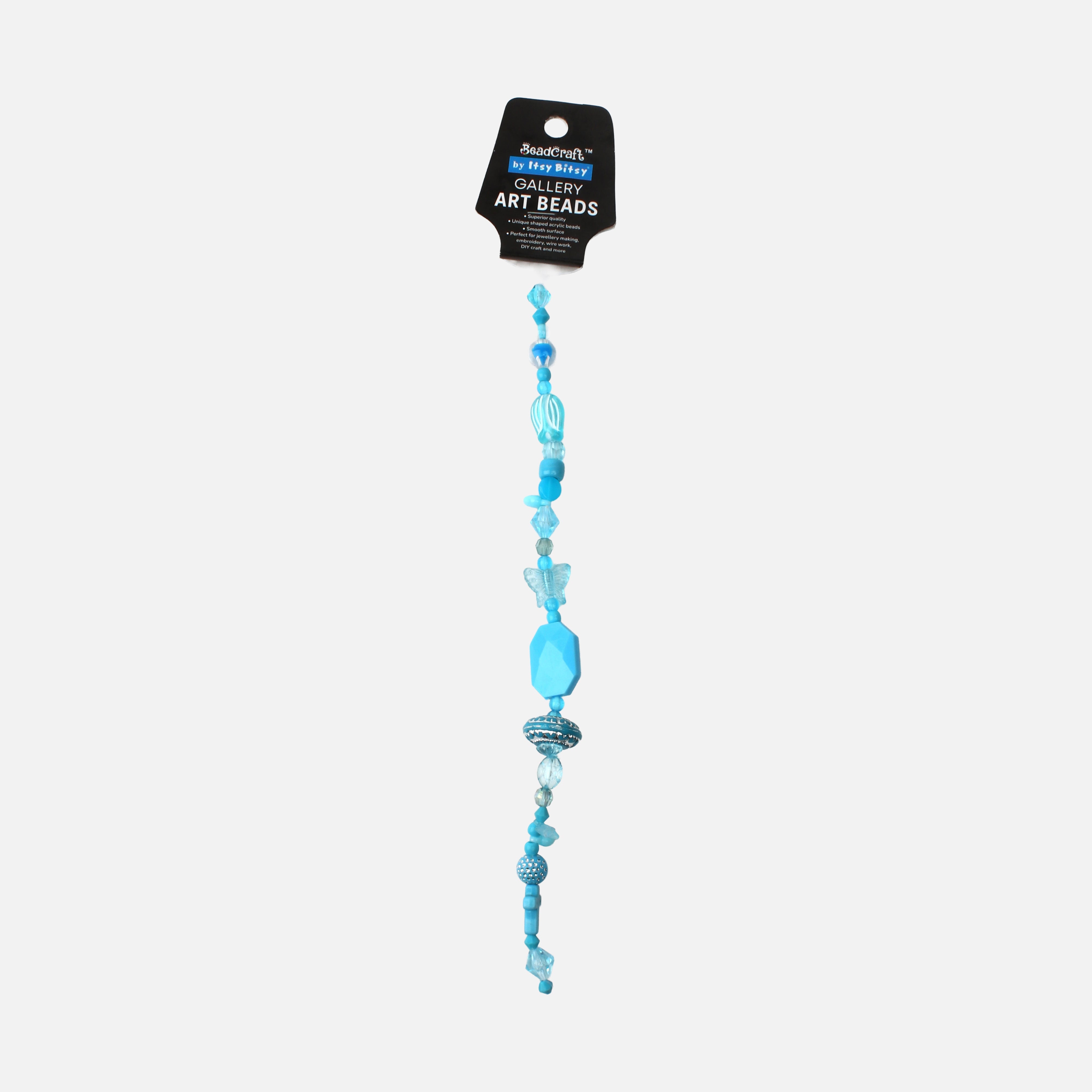 Gallery Art Beads Sea Blue 26 Beads 1 String