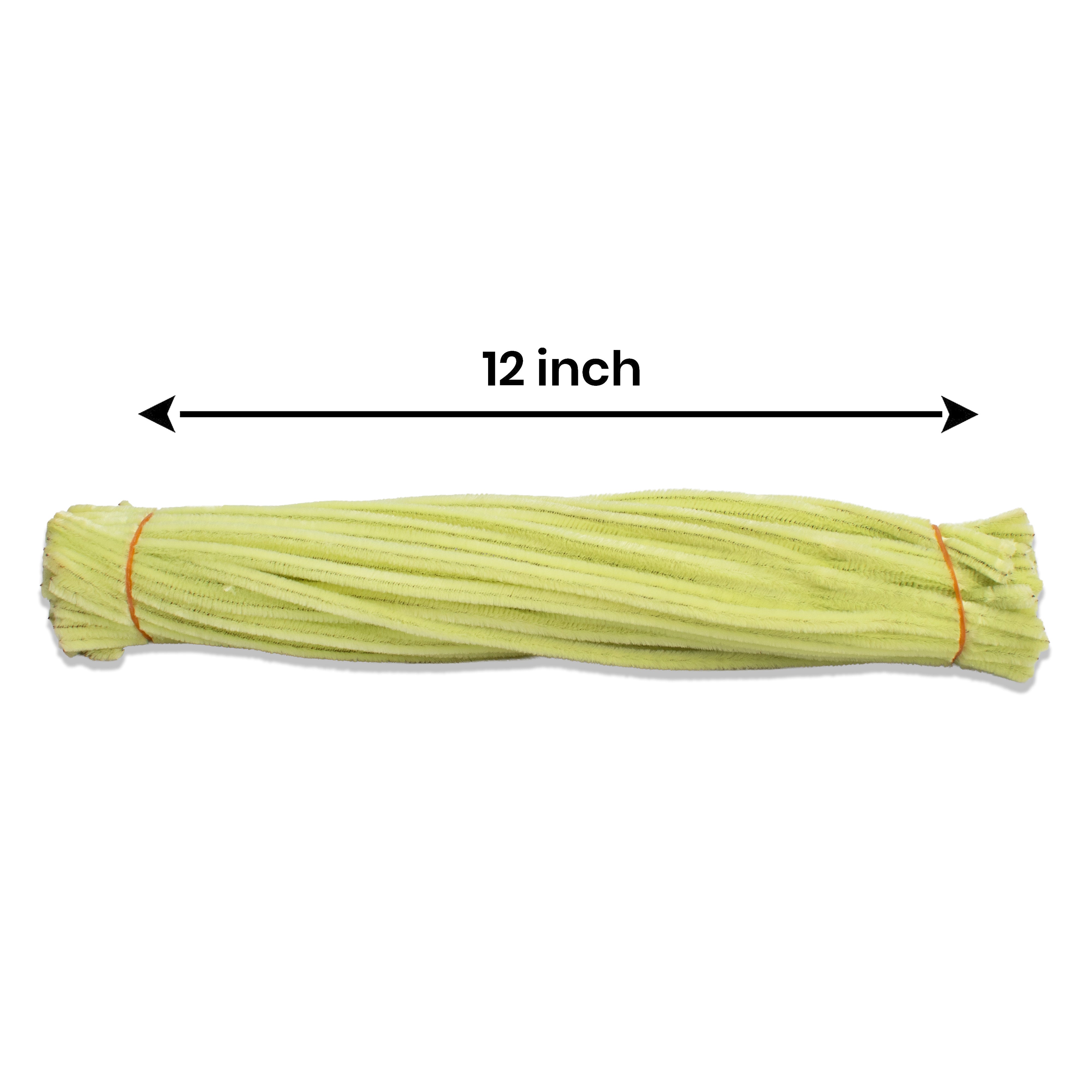 Chenille Stick Parrot Green 1 pack (100pcs)