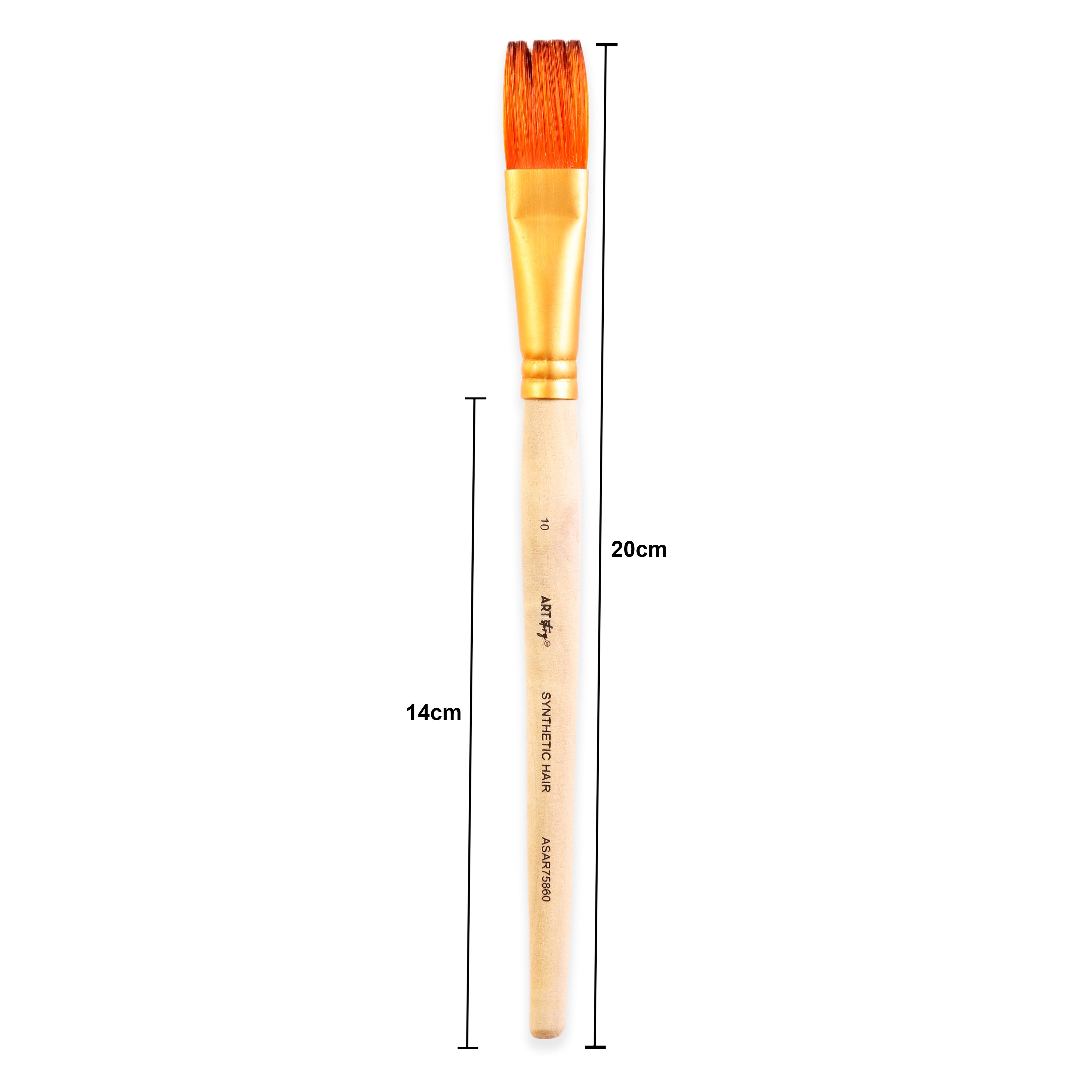 Comb Brush Synthetic Hair Size 10 Handle Length 150mm