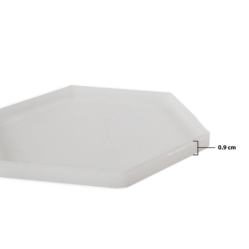 Silicone Mould Hexagonal Coaster L4.75 X W4inch Approx 1pc