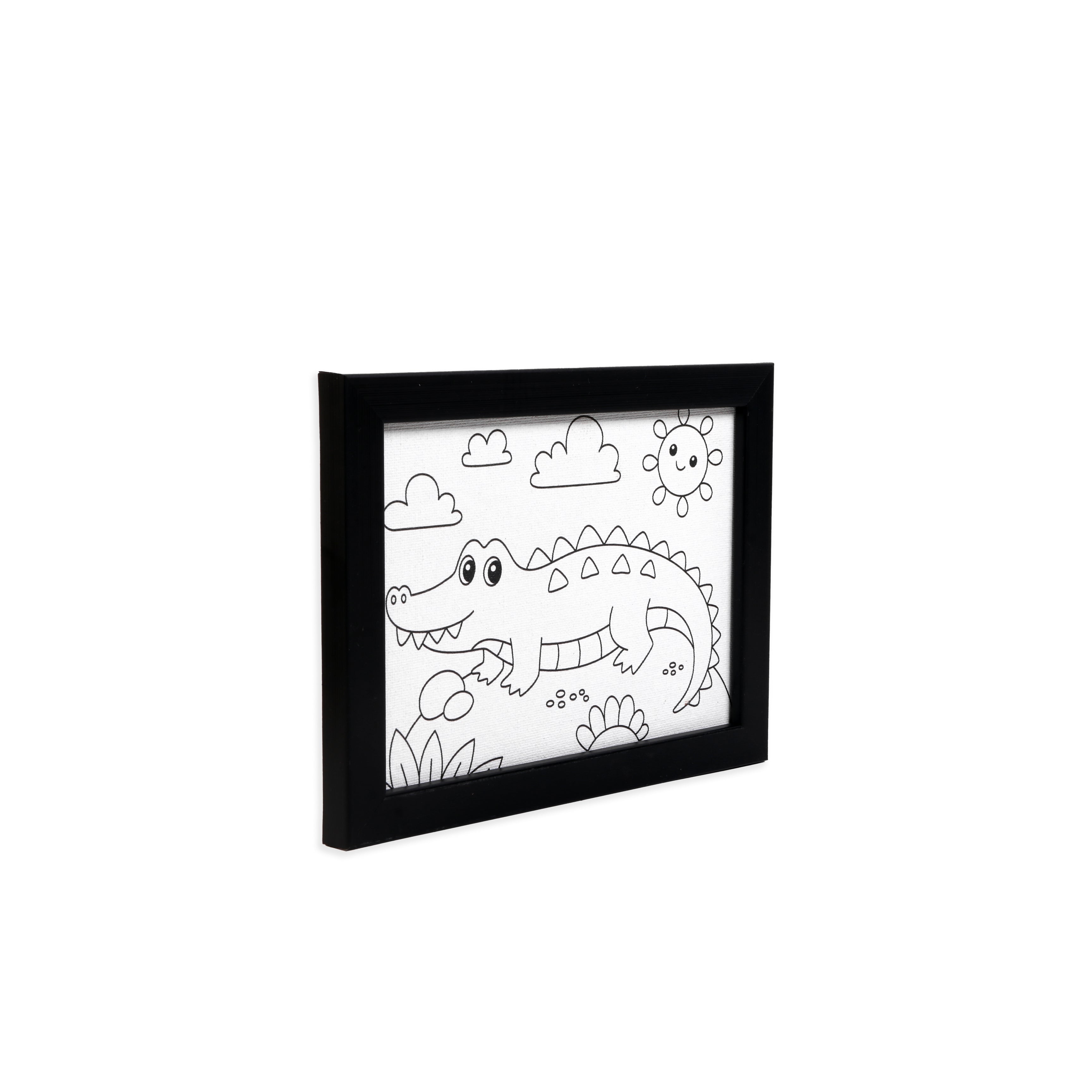 Pre-printed Canvas With Frame Alligator Painting Kit 5 X 7inch