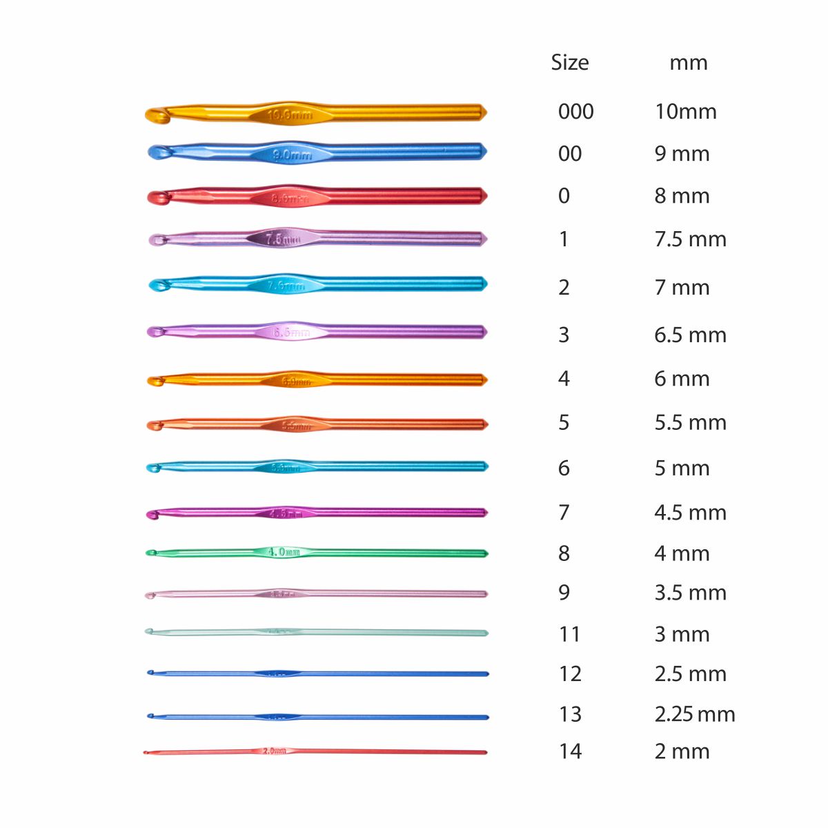 Crochet Hooks For Wool Work 7mm 1pc