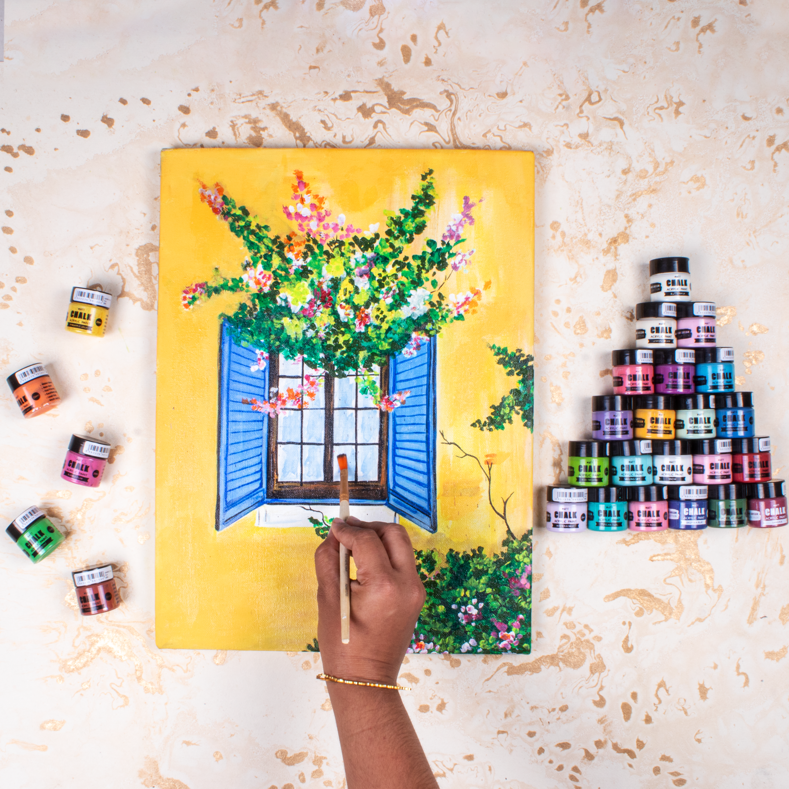 Home Decor Chalk Paint Pink Splash 20ml Bottle