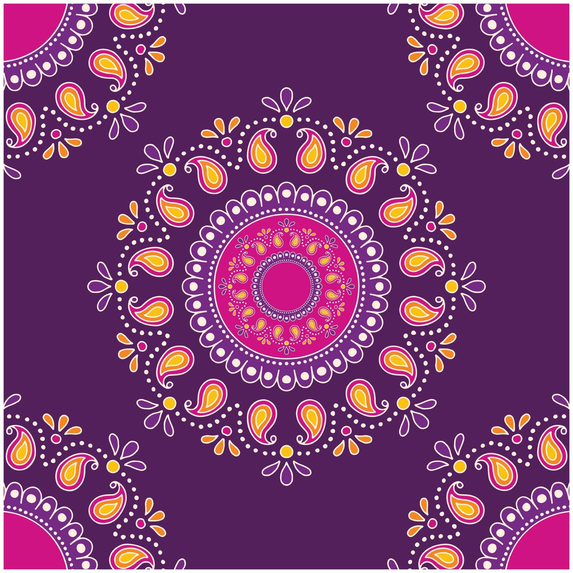 Paper Pack Ethnic Vibes 1Pc, Madhubani 1Pc 12 X 12inch 250gsm 12Sheet