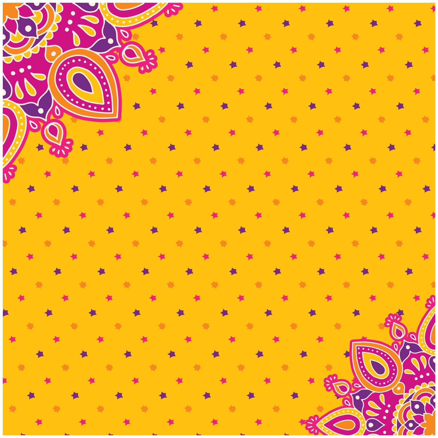 Paper Pack Ethnic Vibes 12 X 12inch 250gsm 12 Sheet