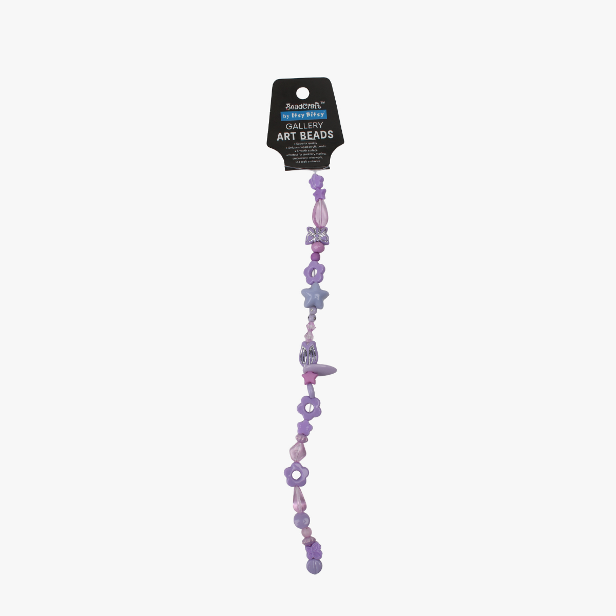 Gallery Art Beads Lavender Blend 24 Beads 1 String