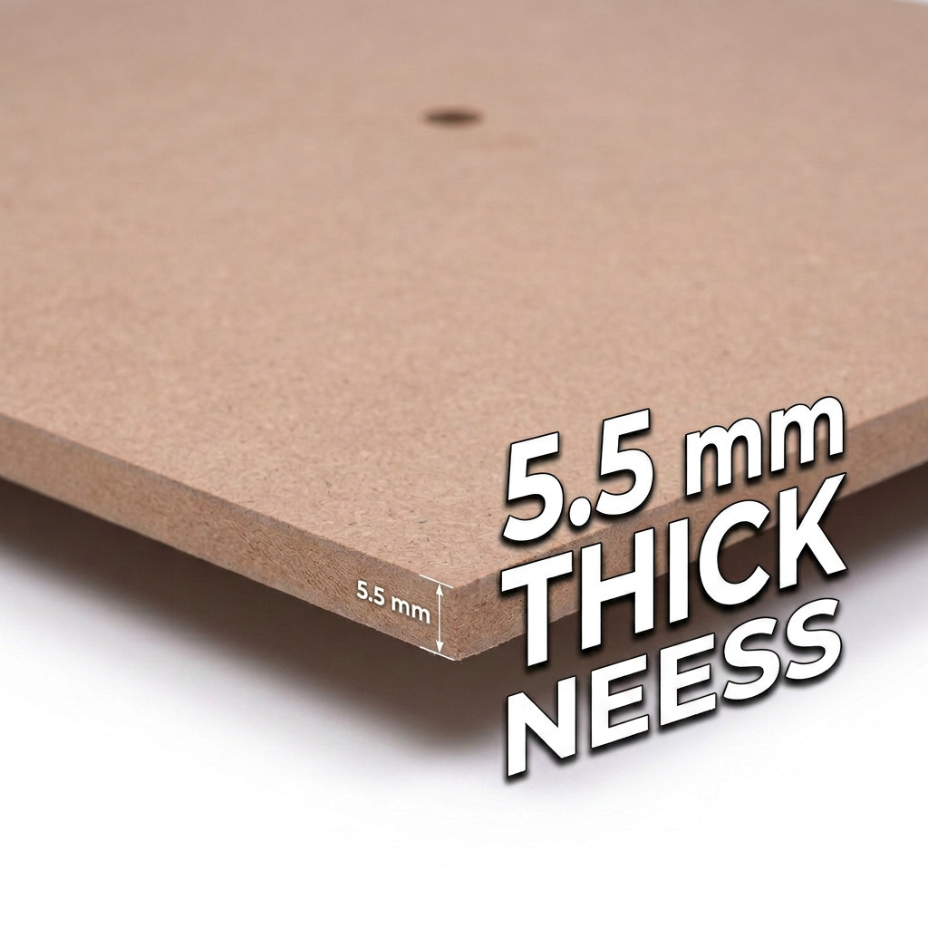 MDF Clock Face Square 14 x 14inch 5.5mm Thick 1pc