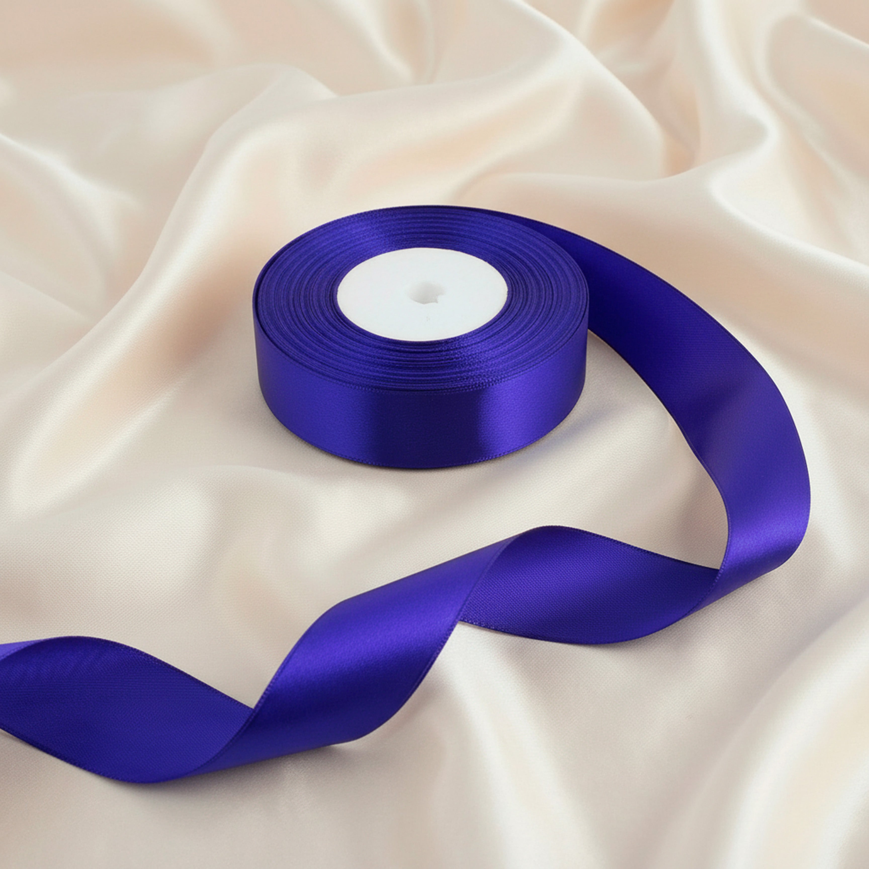Satin Ribbon 25Mm 50Mtr Indigo