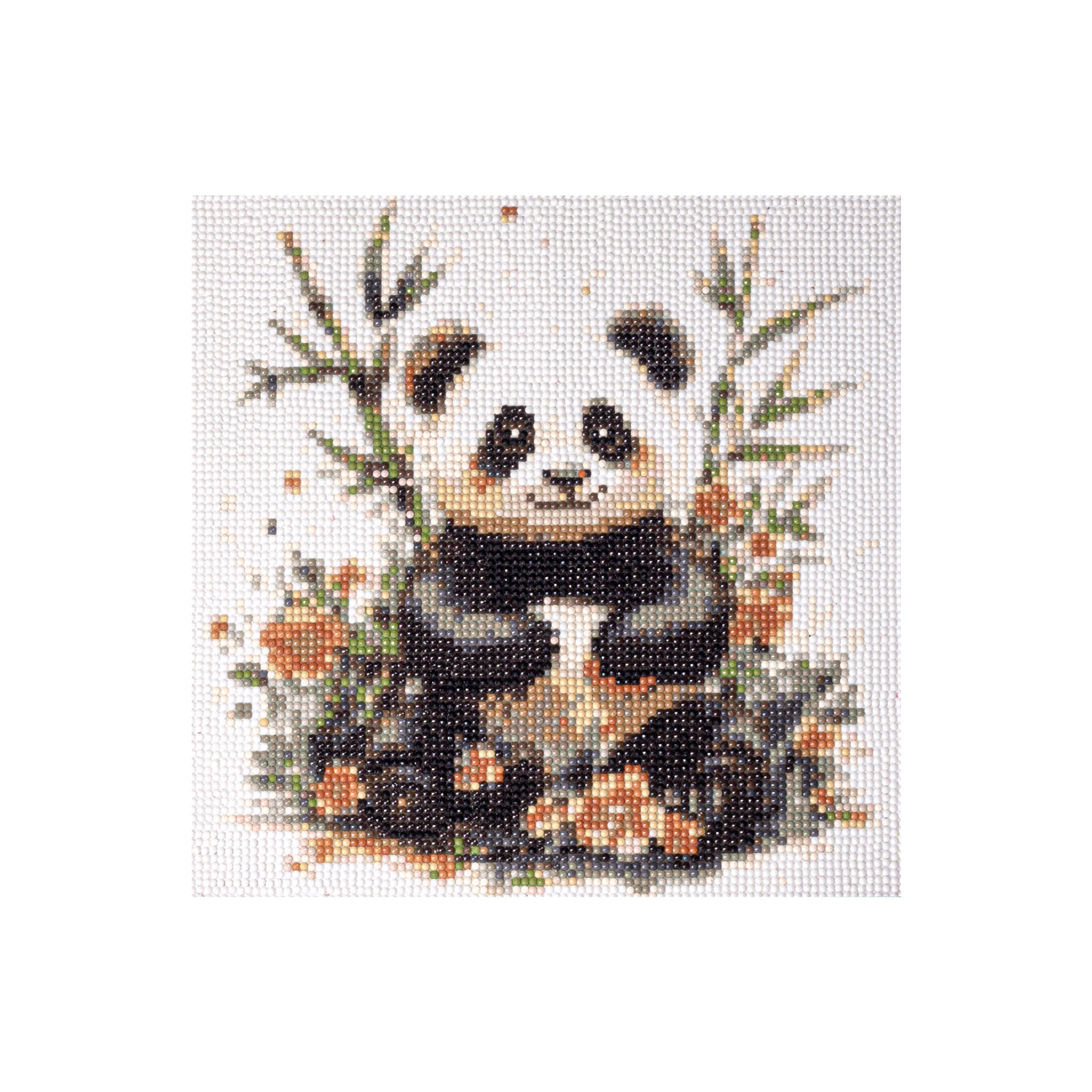 5D Diamond Painting Kit Playful Panda 30 X 30cm 1pc Acetate Box