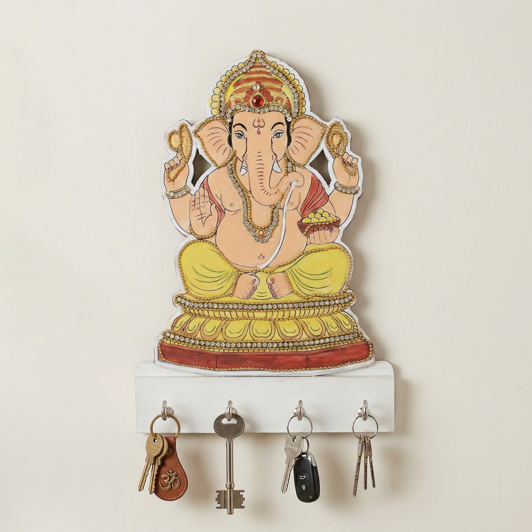 DIY Paint and Decorate Your Own Ganesha Key Holder Kit 1 BOX