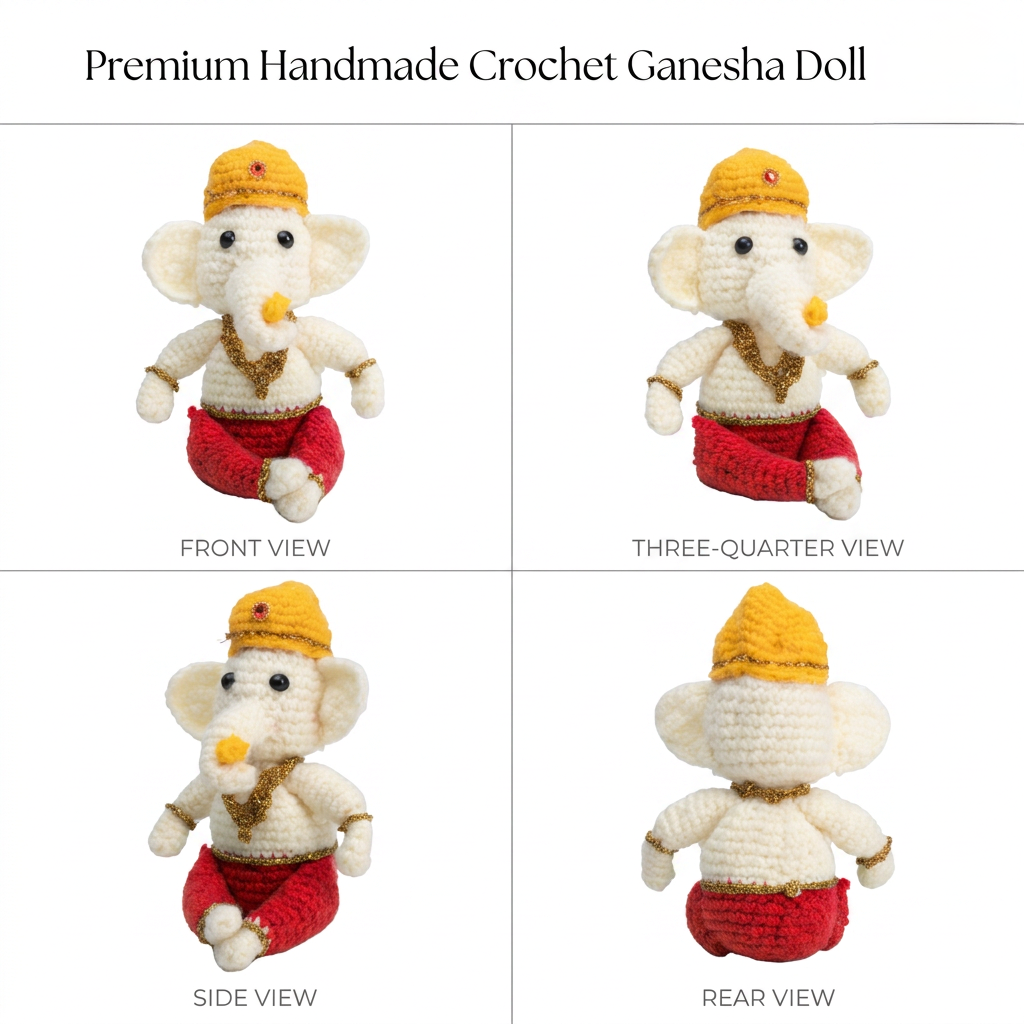 DIY Amigurumi Chrochet Kit Ganesha 1 BOX
