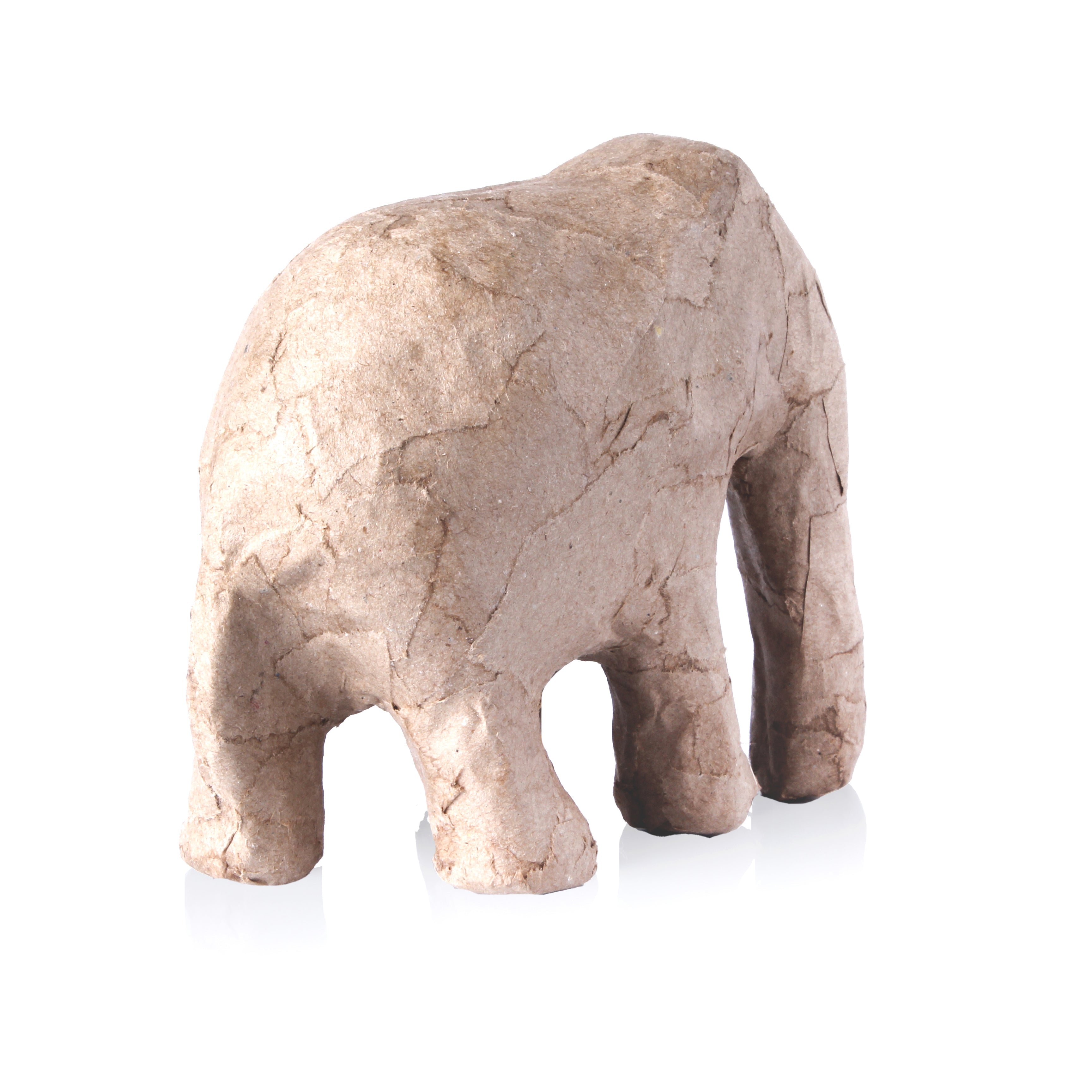 Paper Mache Elephant Medium Approx L11.5 X W5.5 X H10cm 1pc