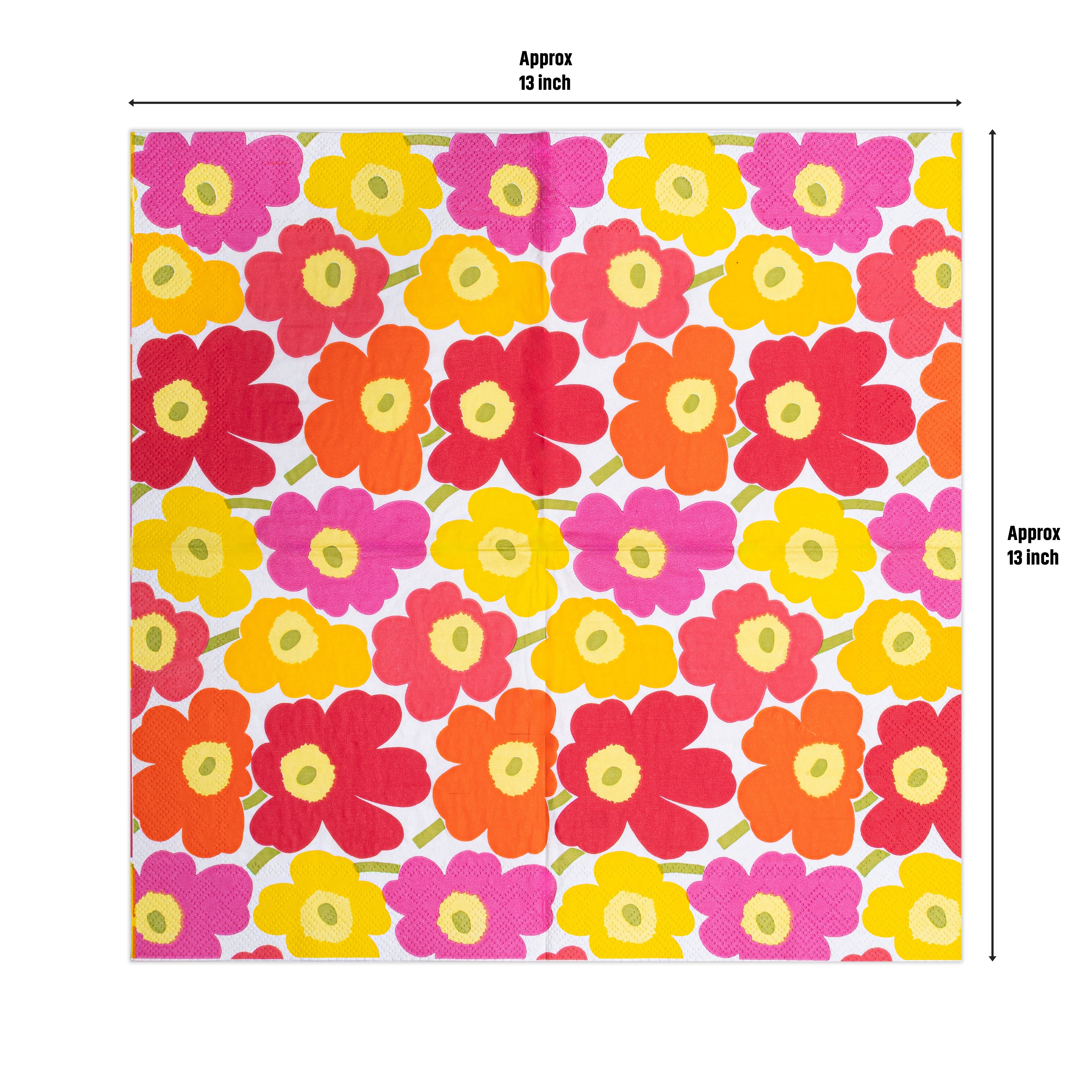 Decoupage Napkin Floral Bonanza 13 X 13inch 3PLY 1pc PB IB